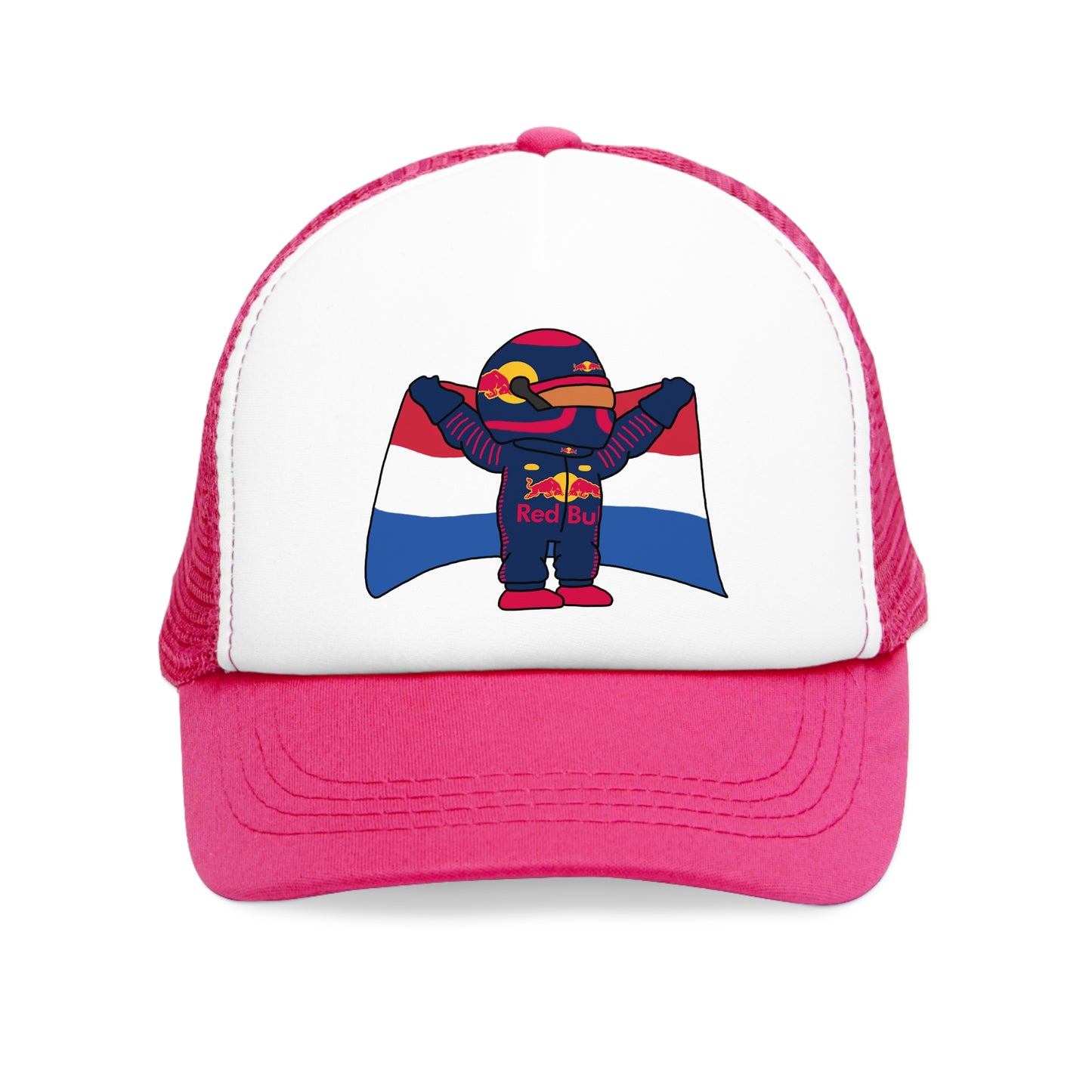 NeVerStappen Red Bull Formula 1 F1 Max Verstappen Mesh Cap Hats F1 Max Verstappen Red Bull Printify