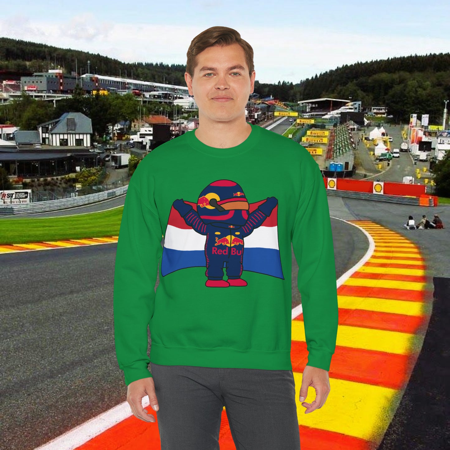 Max Verstappen Jumper Verstappen Sweatshirt Red Bull Sweater F1 Jumper Formula 1 Sweatshirt F1 Gift Formula 1 Gift Red Bull Fan Gift Racing Irish Green Sweatshirts F1 Max Verstappen Red Bull Printify