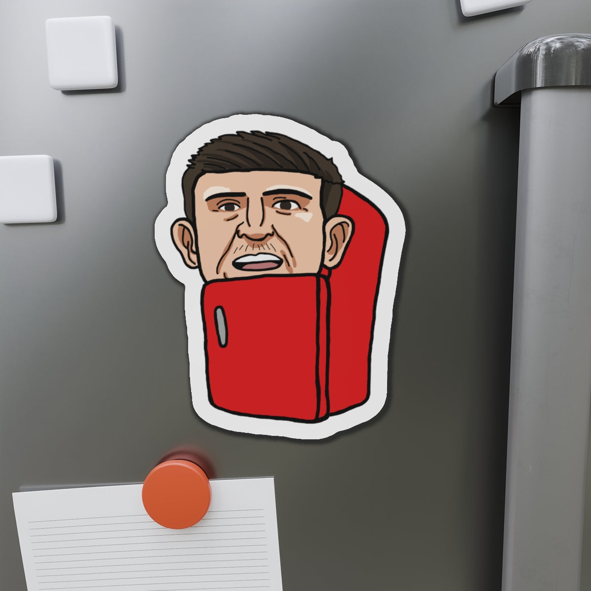 Harry Maguire The Fridge Manchester United Magnets Magnets Football Harry Maguire Manchester United The Fridge Printify