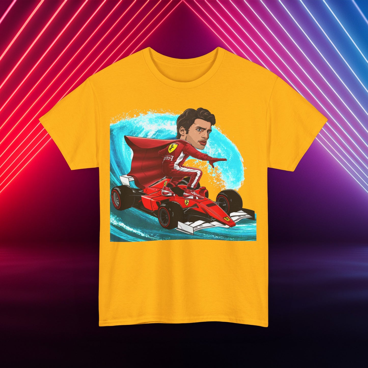 Carlos Sainz T-shirt Carlos Sainz Shirt Smooth Operator Shirt Ferrari T shirt Formula 1 Tee F1 Tshirt Ferrari Gift Ferrari Fan Shirt F1 Gift Gold T-shirts Carlos Sainz F1 Ferrari Printify