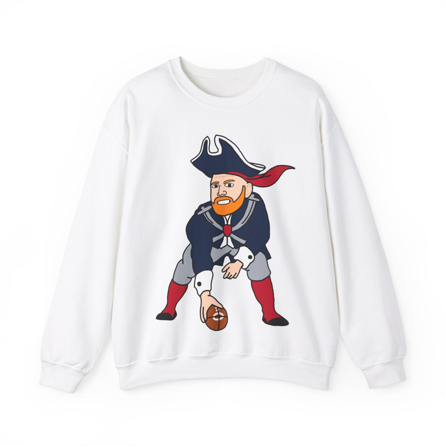 Bill Burrdy New England Patriots Tom Brady Bill Burr Unisex Heavy Blend Crewneck Sweatshirt Sweatshirts American Football Bill Burr Monday Morning Podcast New England Patriots NFL Podcasts Stand-up Comedy Printify
