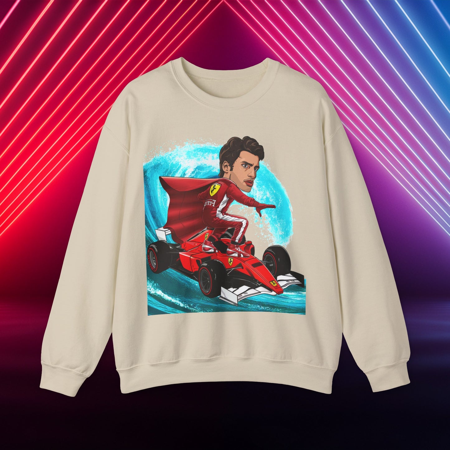 Carlos Sainz Sweatshirt Smooth Operator Jumper Ferrari Sweater Formula 1 Jumper F1 Sweater Ferrari Gift Ferrari Fan Jumper F1 Gift Scuderia Sand Sweatshirts Carlos Sainz F1 Ferrari Printify