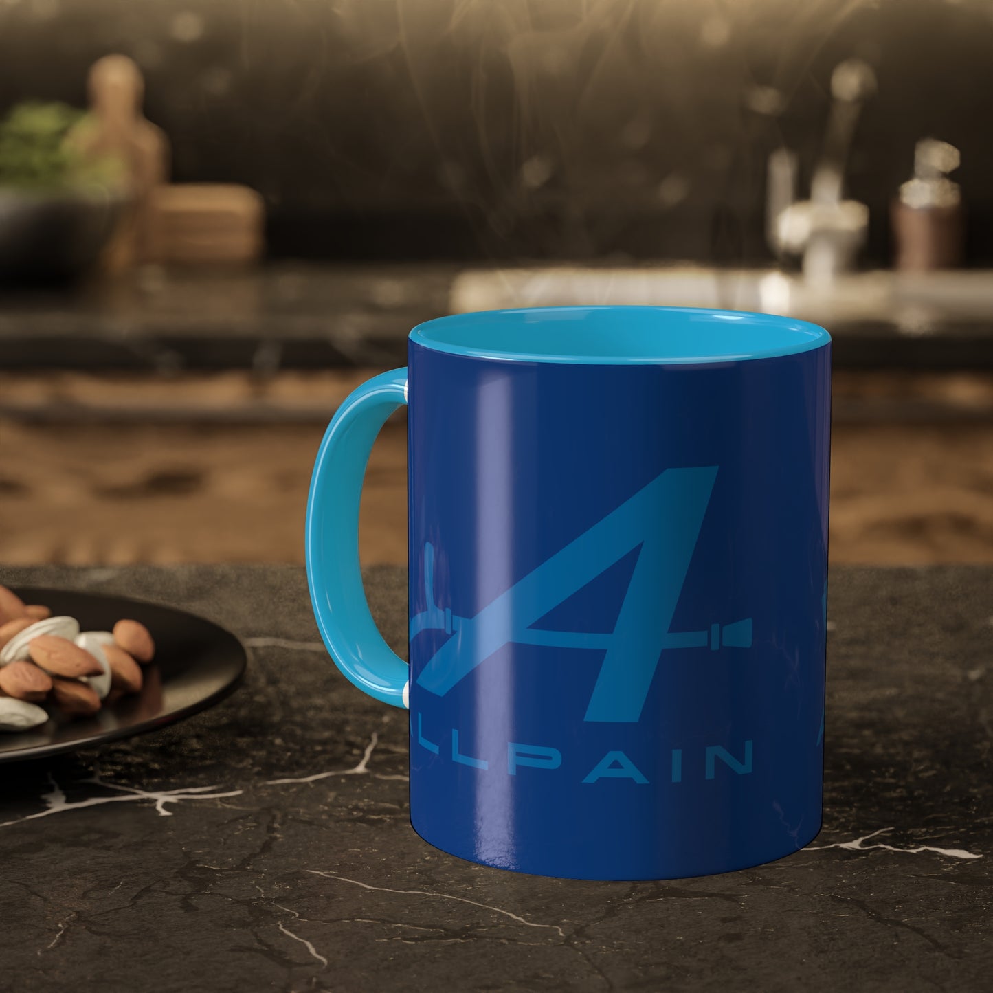 Allpain Alpine F1 Formula 1 Pierre Gasly Esteban Ocon Colorful Mug, 11oz 11oz Light Blue Mugs Alpine F1 Printify