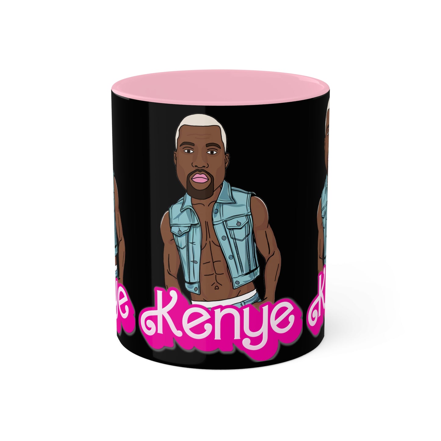 Kenye Barbie Ken Ryan Gosling Kanye West Colorful Mug Mugs Barbie Kanye West Ken Movies Music Printify