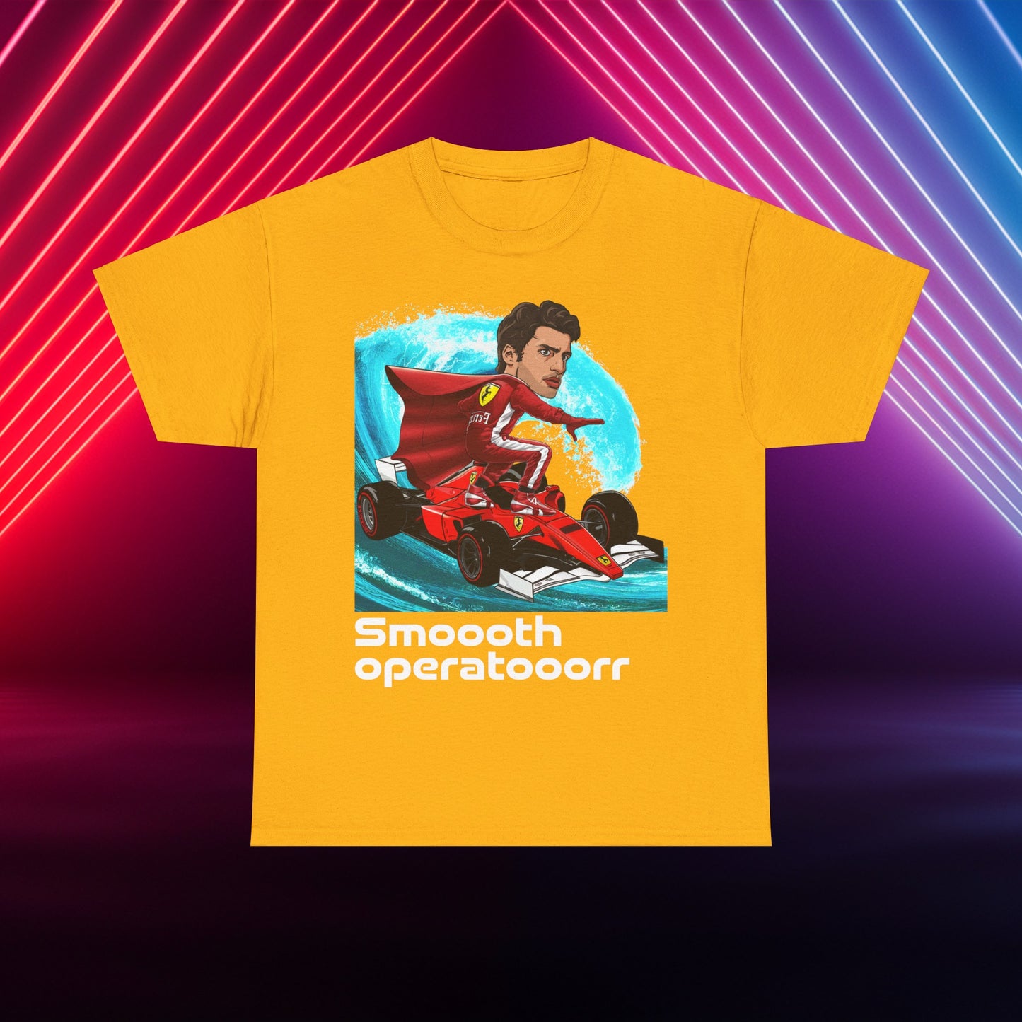 Carlos Sainz T-shirt Carlos Sainz Shirt Smooth Operator Shirt Ferrari T shirt Formula 1 Tee F1 Tshirt Ferrari Gift Ferrari Fan Shirt F1 Gift T-shirts Carlos Sainz F1 Ferrari Printify