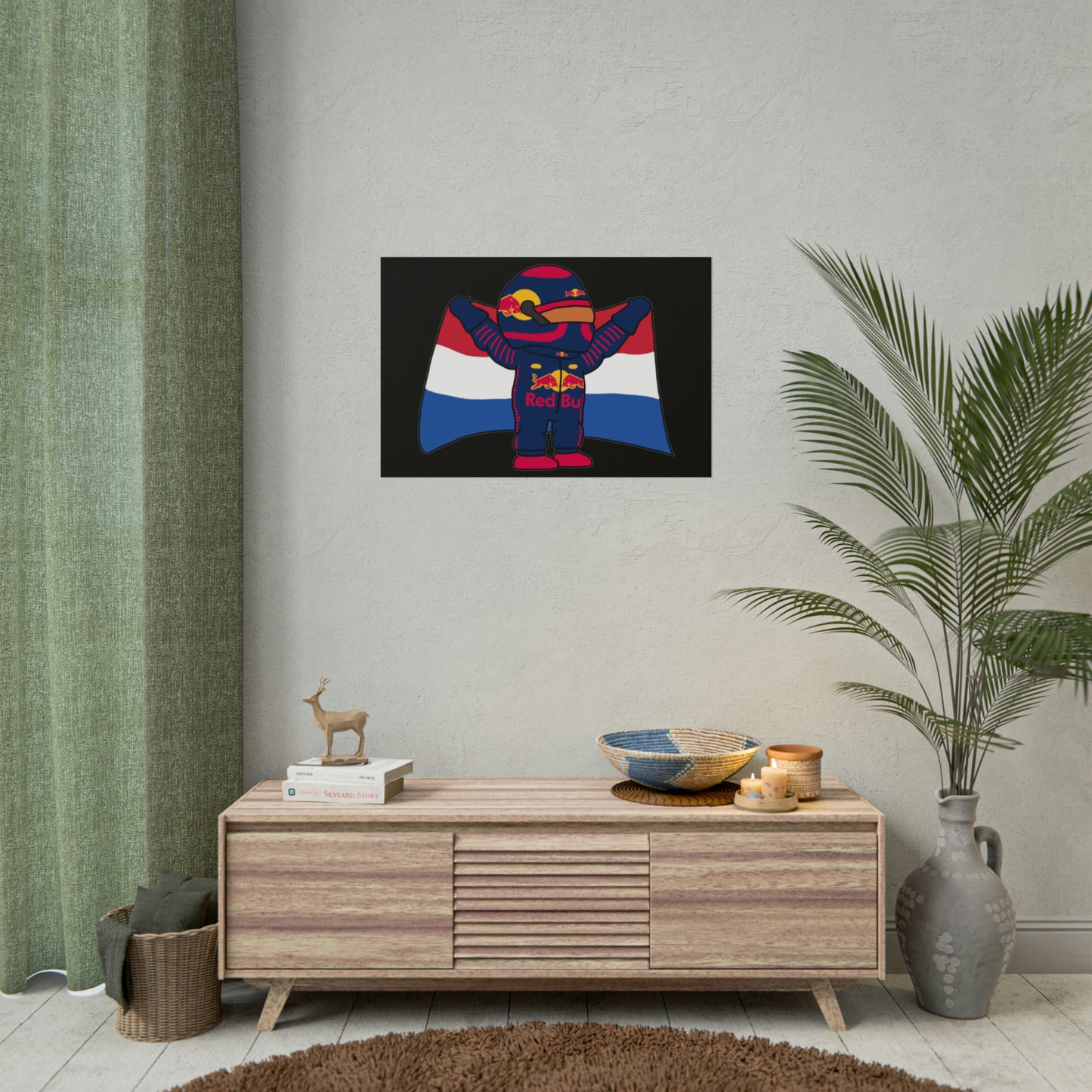 NeVerStappen Red Bull Formula 1 F1 Max Verstappen Poster 30″ x 20″ (Horizontal) Matte Posters F1 Max Verstappen Red Bull Printify
