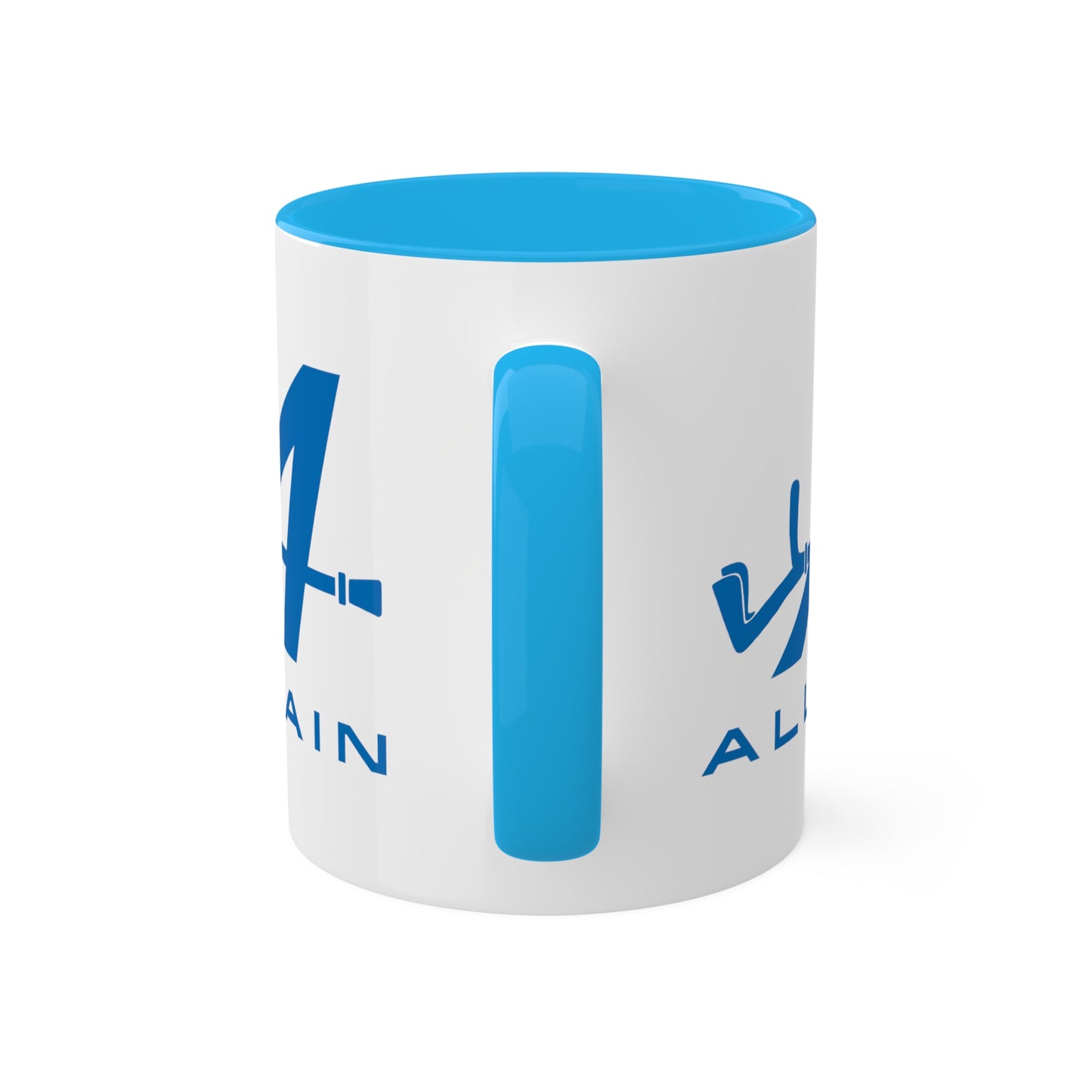 Allpain Alpine F1 Formula 1 Pierre Gasly Esteban Ocon Colorful Mug, 11oz Mugs Alpine F1 Printify