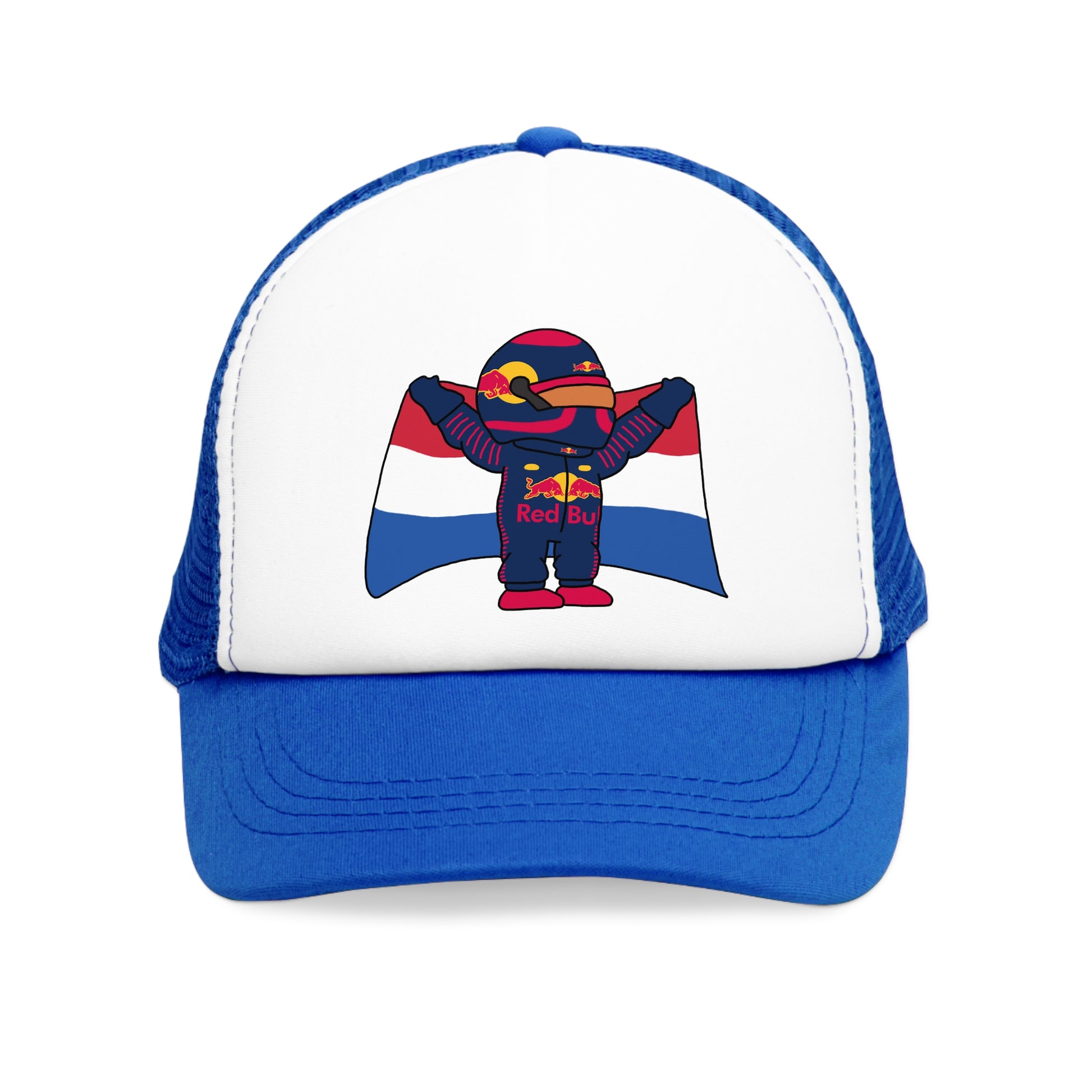 NeVerStappen Red Bull Formula 1 F1 Max Verstappen Mesh Cap Hats F1 Max Verstappen Red Bull Printify