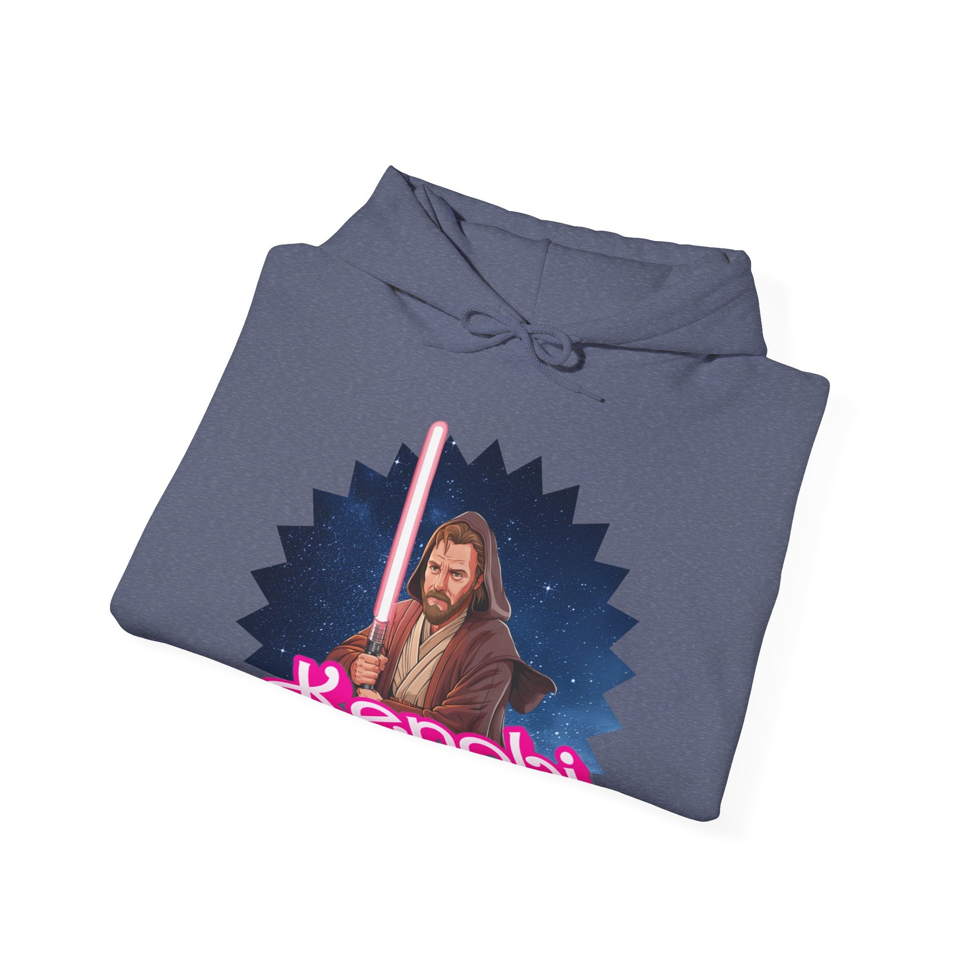 Obi-Wan Kenobi Ken Barbie Movie Star Wars Unisex Heavy Blend Hooded Sweatshirt Hoodies Barbie Ken Movies Star Wars Printify