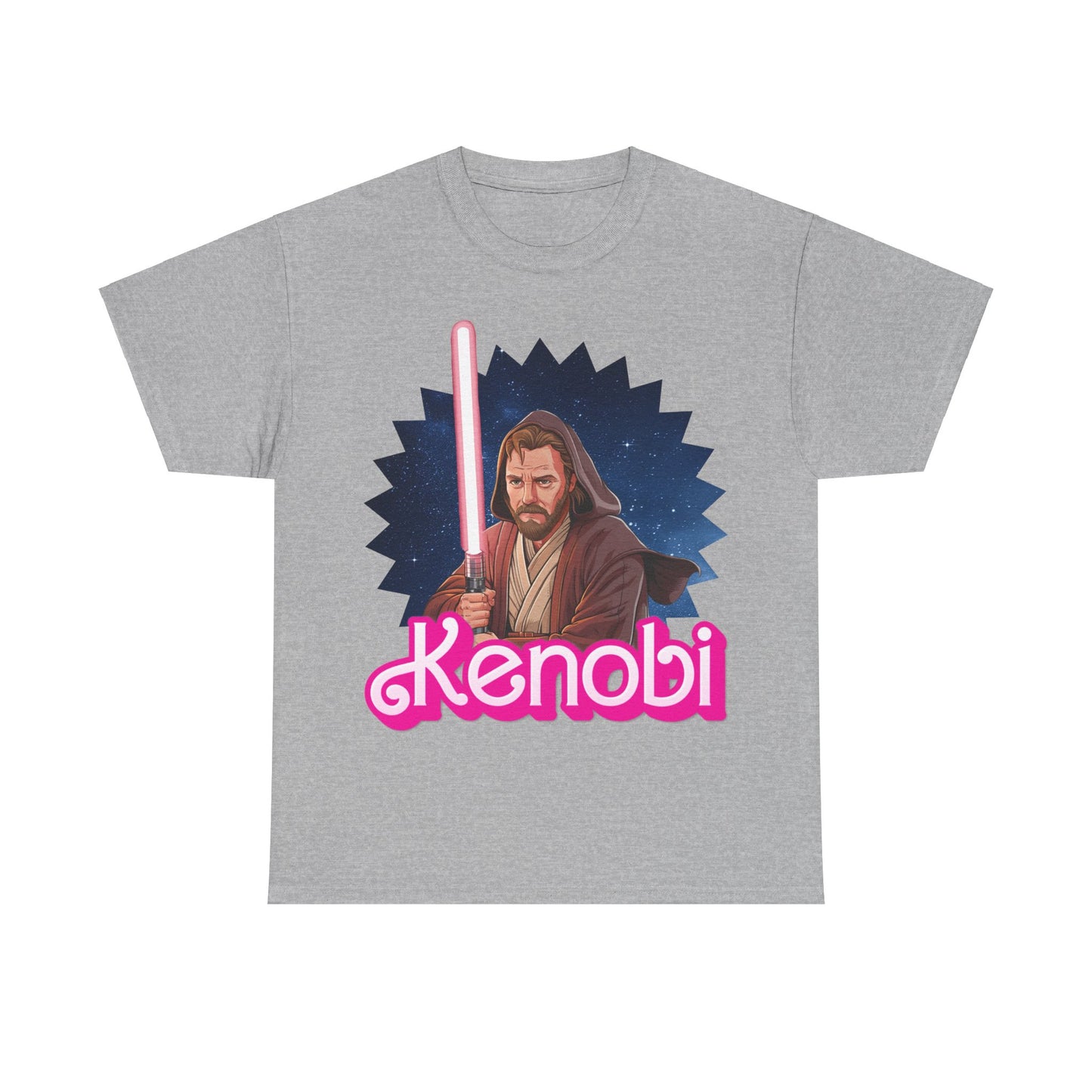 Obi-Wan Kenobi Ken Barbie Movie Star Wars Unisex Heavy Cotton Tee T-shirts Barbie Ken Movies Star Wars Printify