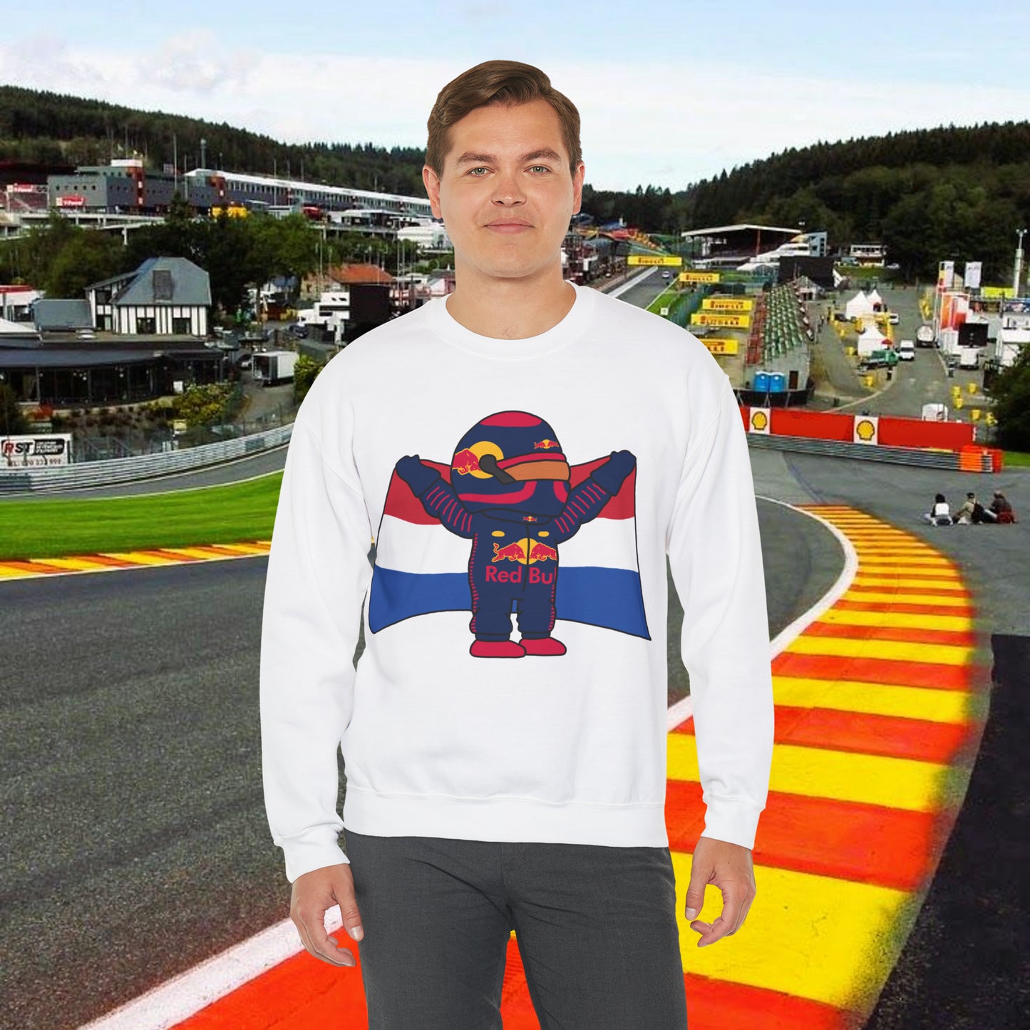 Max Verstappen Jumper Verstappen Sweatshirt Red Bull Sweater F1 Jumper Formula 1 Sweatshirt F1 Gift Formula 1 Gift Red Bull Fan Gift Racing White Sweatshirts F1 Max Verstappen Red Bull Printify