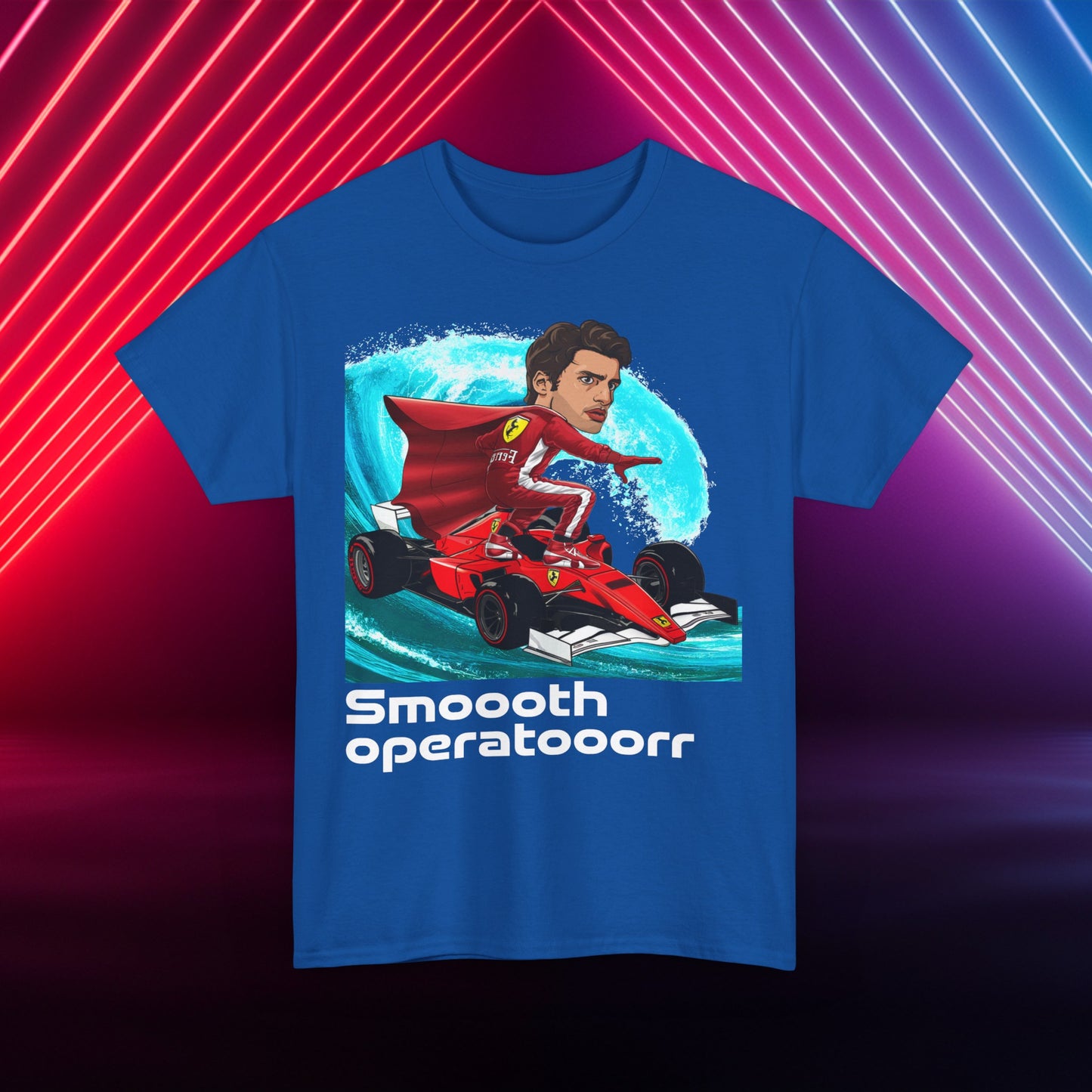 Carlos Sainz T-shirt Carlos Sainz Shirt Smooth Operator Shirt Ferrari T shirt Formula 1 Tee F1 Tshirt Ferrari Gift Ferrari Fan Shirt F1 Gift Royal T-shirts Carlos Sainz F1 Ferrari Printify