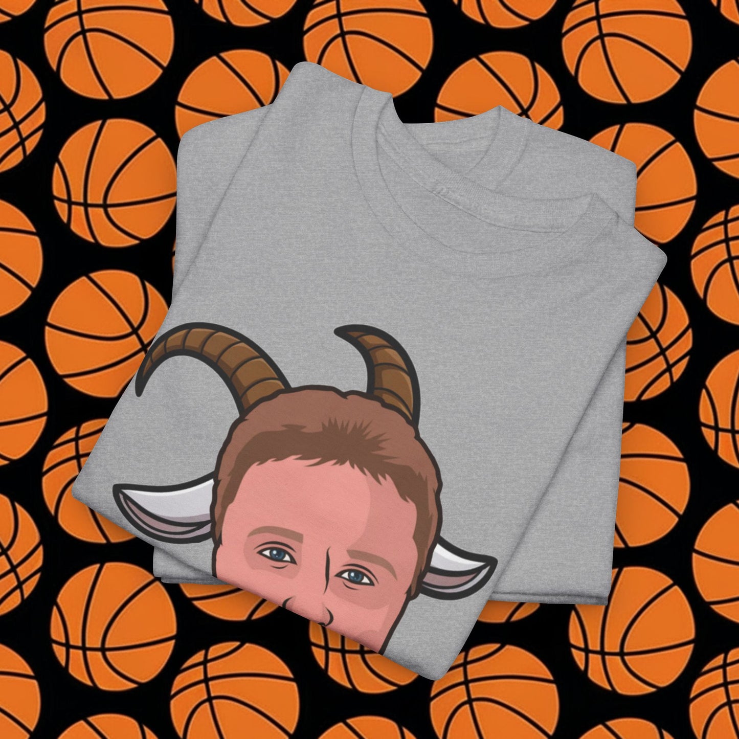 Larry Bird G.O.A.T. T-Shirt - Funny Basketball Meme Casual Top - Greatest of All Time Tee for Basketball Fans - Perfect Gift for Larry Bird Fans T-shirts Basketball Boston Celtics G.O.A.T. Larry Bird NBA Printify