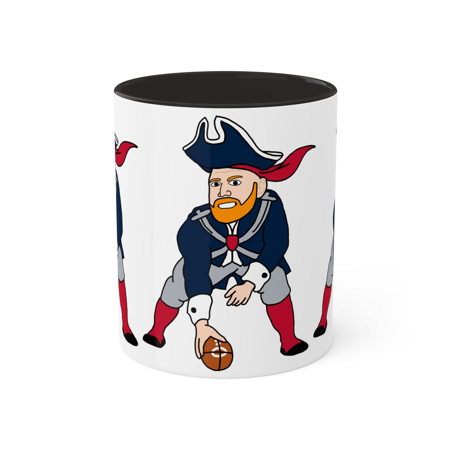 Bill Burrdy New England Patriots NFL Tom Brady Bill Burr Colorful Mug, 11oz 11oz Black Mugs American Football Bill Burr Monday Morning Podcast New England Patriots NFL Podcasts Stand-up Comedy Printify