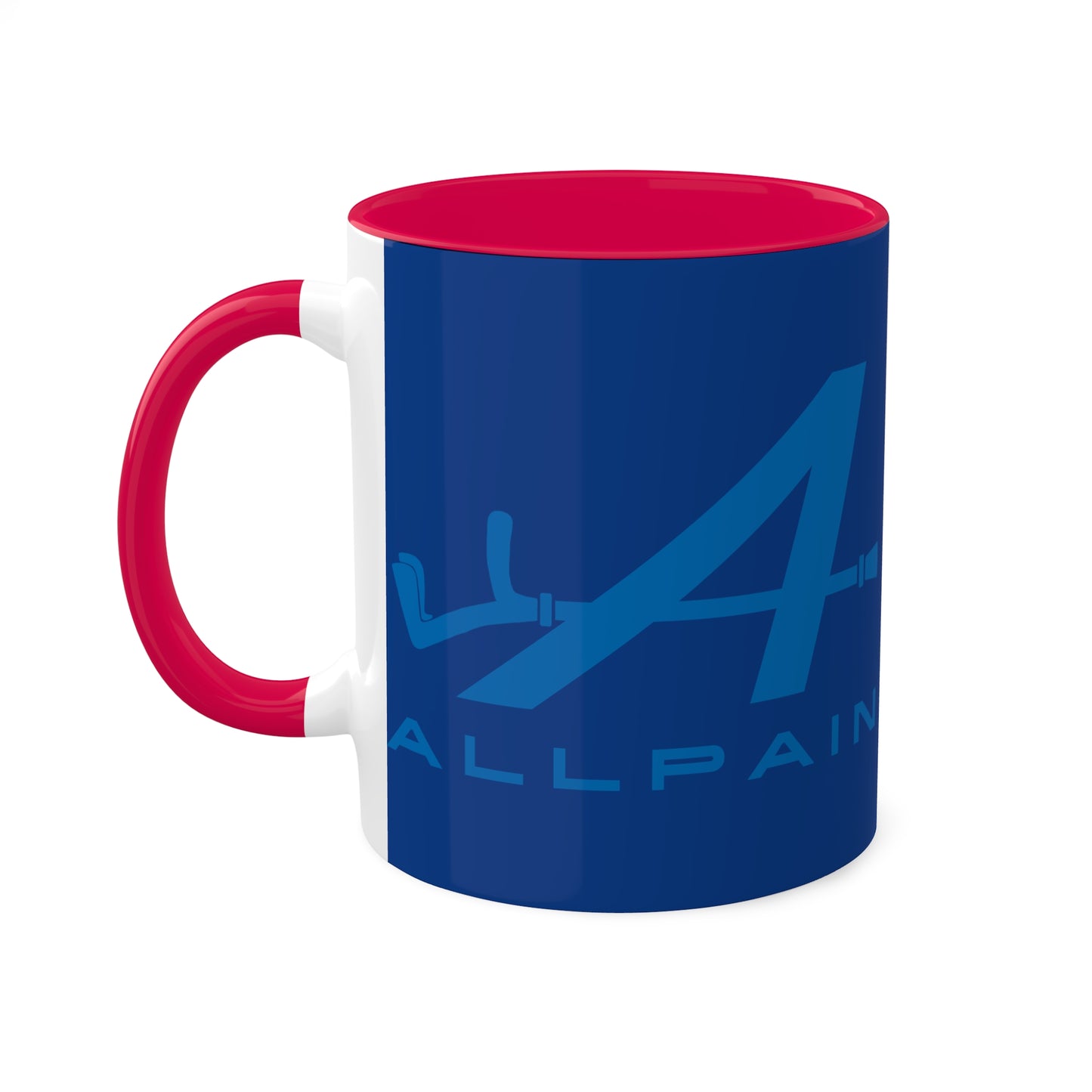 Allpain Alpine F1 Formula 1 Pierre Gasly Esteban Ocon Colorful Mug, 11oz Mugs Alpine F1 Printify