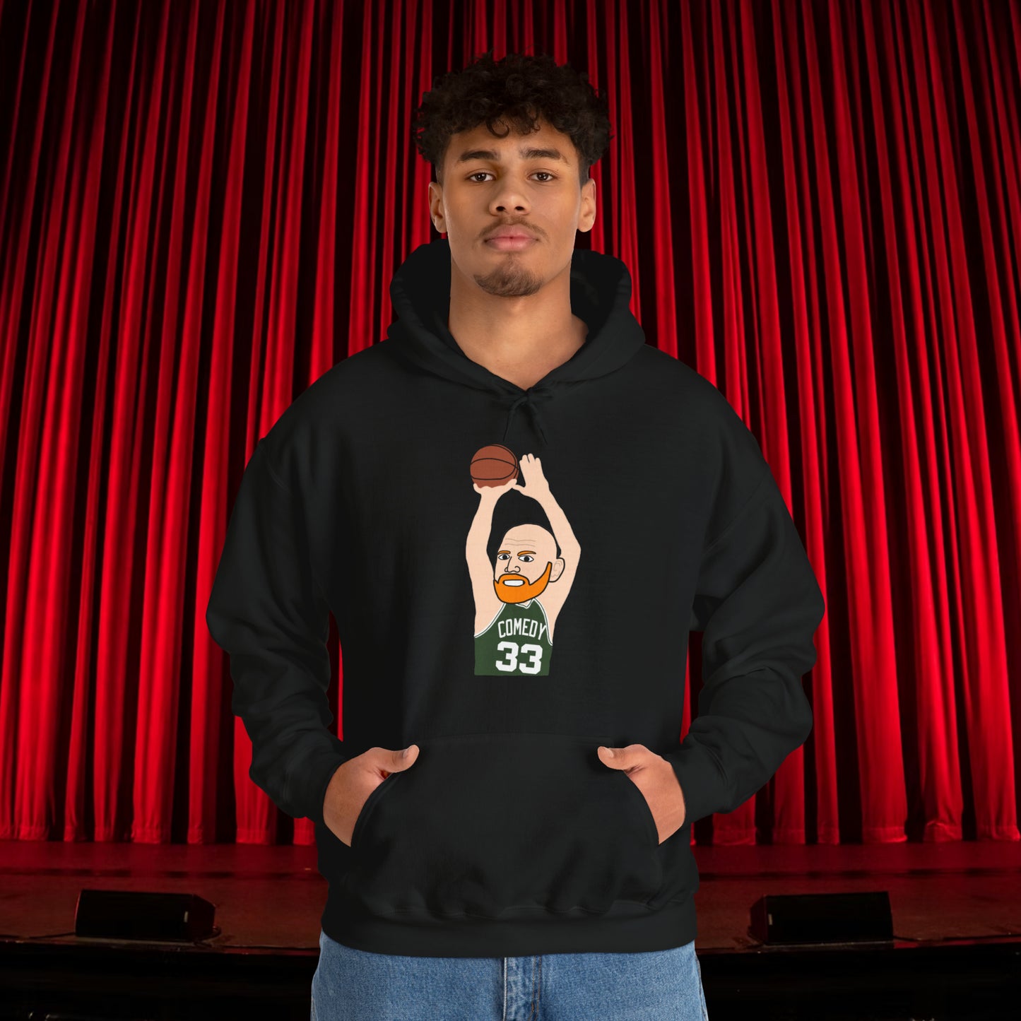 Bill Burr Hoodie Boston Celtics Hoodie Larry Bird Hoodie Monday Morning Podcast Merch Podcast Gift Celtics Fan Gift Basketball Fan Gift Black Hoodies Basketball Bill Burr Boston Celtics Monday Morning Podcast NBA Podcasts Stand-up Comedy Printify