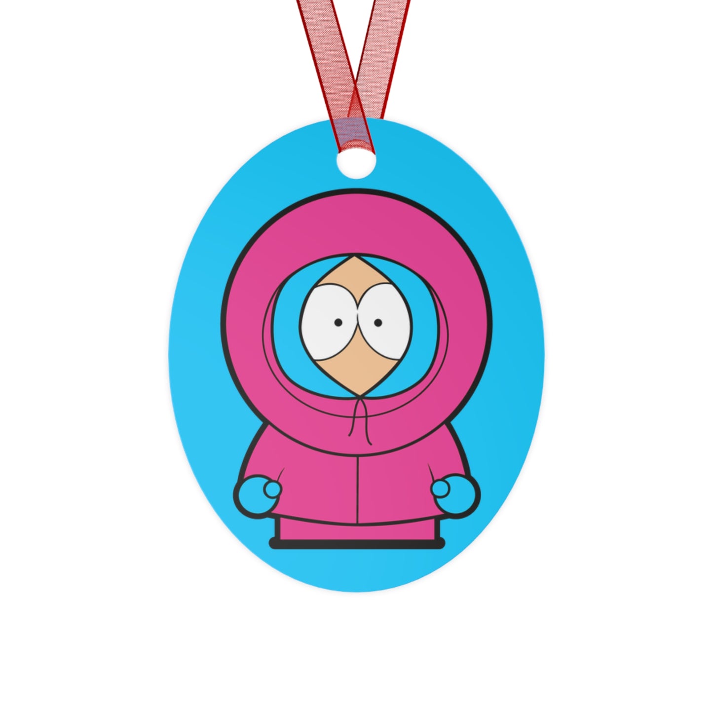 Kenny McCormick Ken Ryan Gosling Barbie South Park Kenny Metal Ornament Christmas Barbie Ken Kenny Movies South Park TV Shows Printify