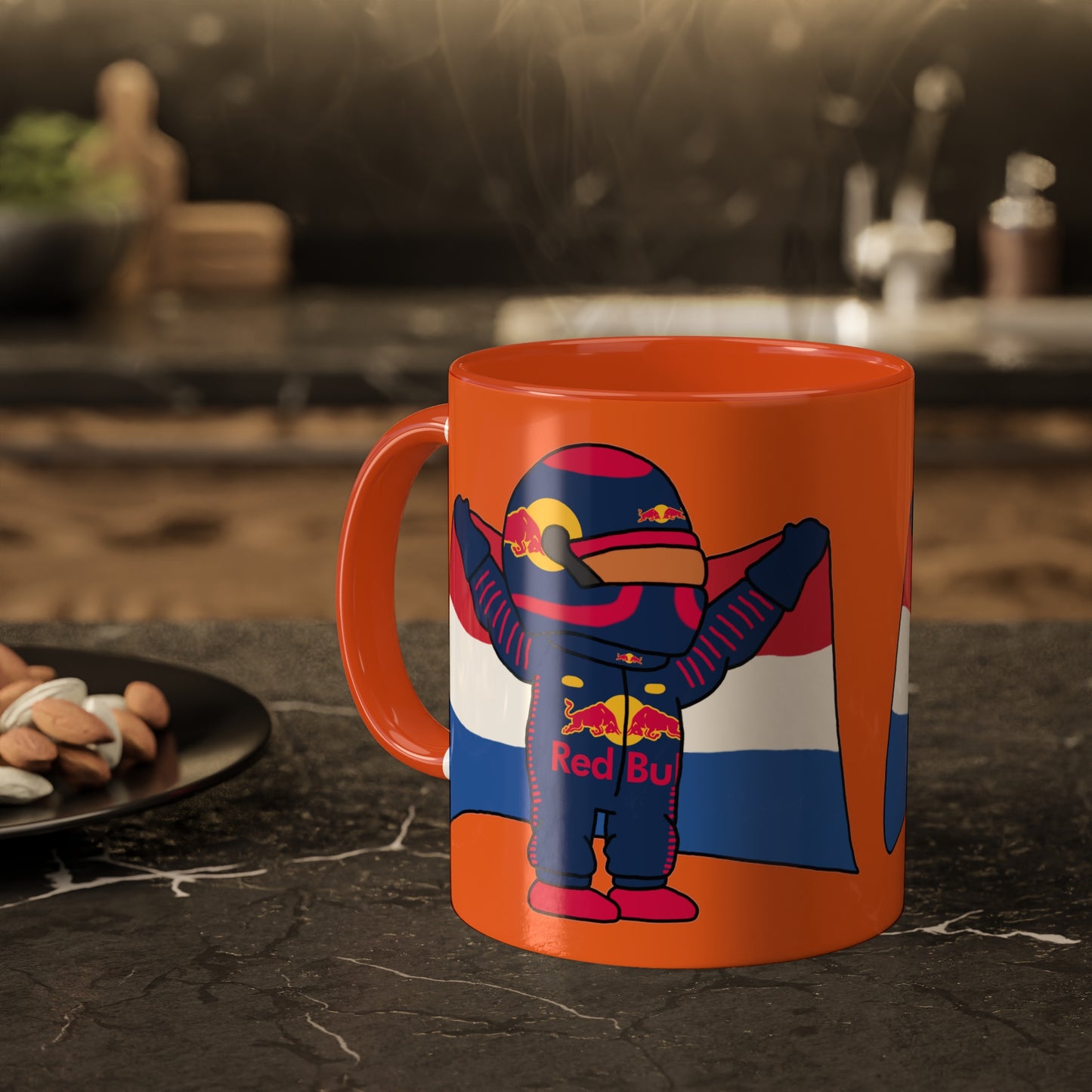 NeVerStappen Red Bull Formula 1 F1 Max Vertsappen Colorful Mugs, 11oz 11oz Orange Mugs Printify