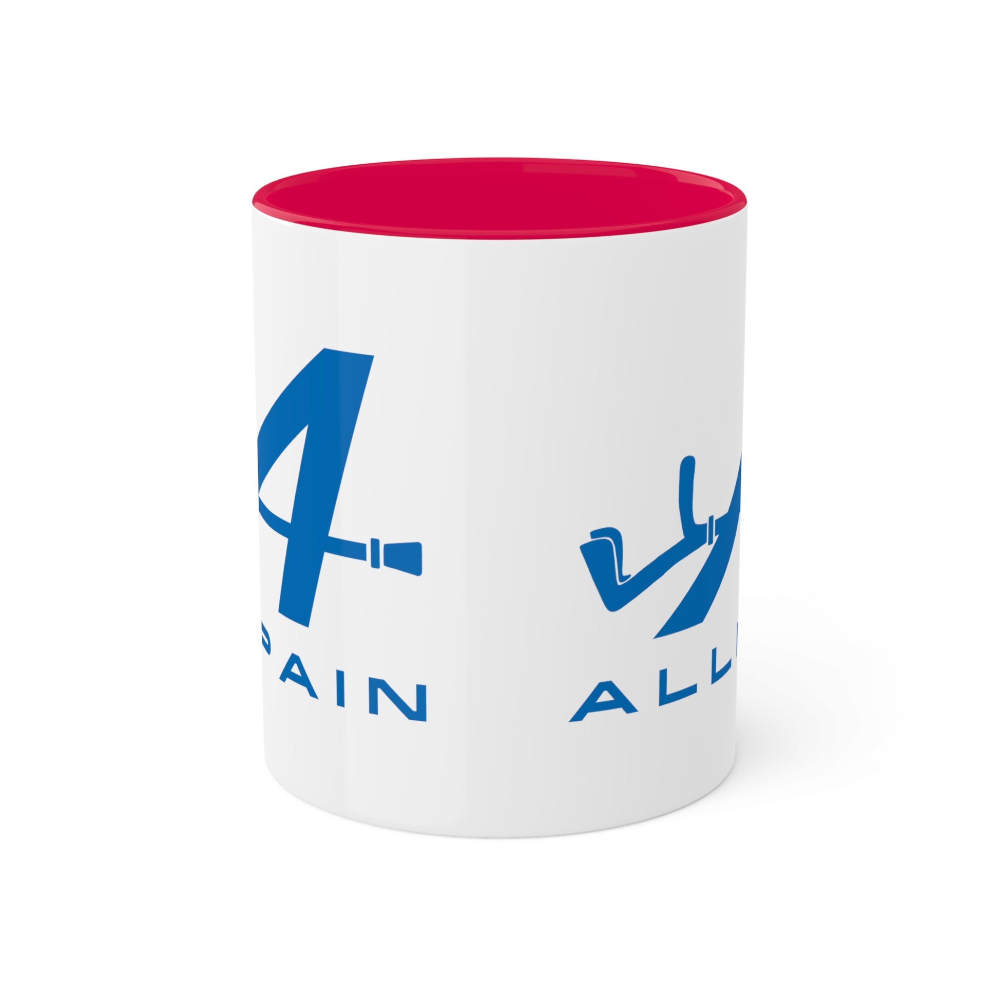 Allpain Alpine F1 Formula 1 Pierre Gasly Esteban Ocon Colorful Mug, 11oz Mugs Alpine F1 Printify
