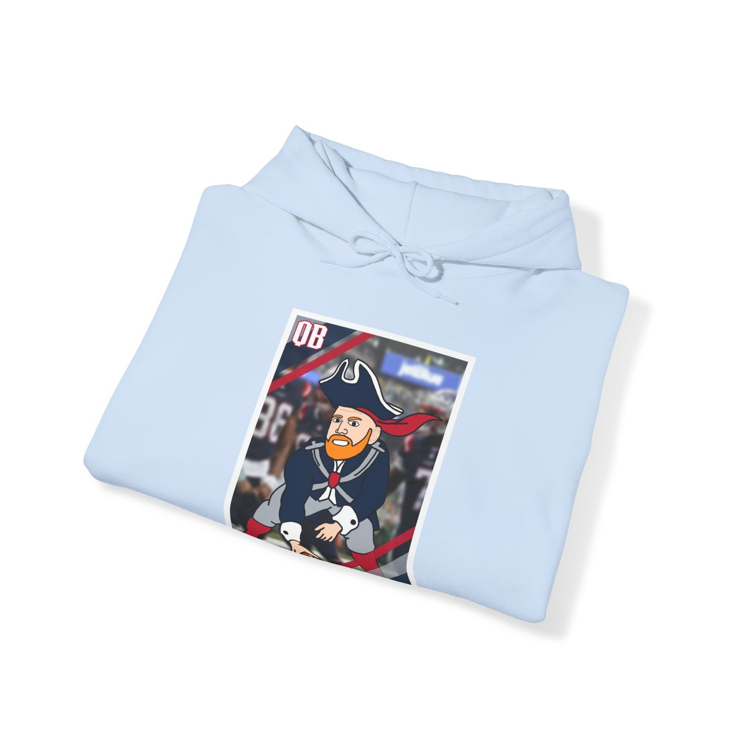 Bill Burrdy New England Patriots Tom Brady Bill Burr Unisex Heavy Blend Hooded Sweatshirt Hoodies American Football Bill Burr Monday Morning Podcast New England Patriots NFL Podcasts Stand-up Comedy Printify