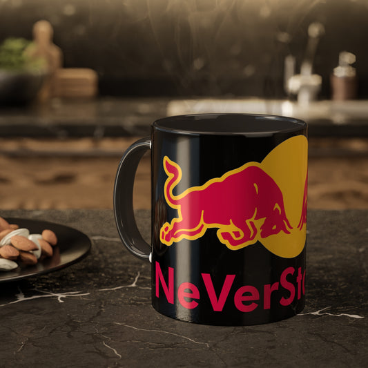 NeVerStappen Red Bull Formula 1 F1 Max Vertsappen Colorful Mugs, 11oz 11oz Black Mugs Printify