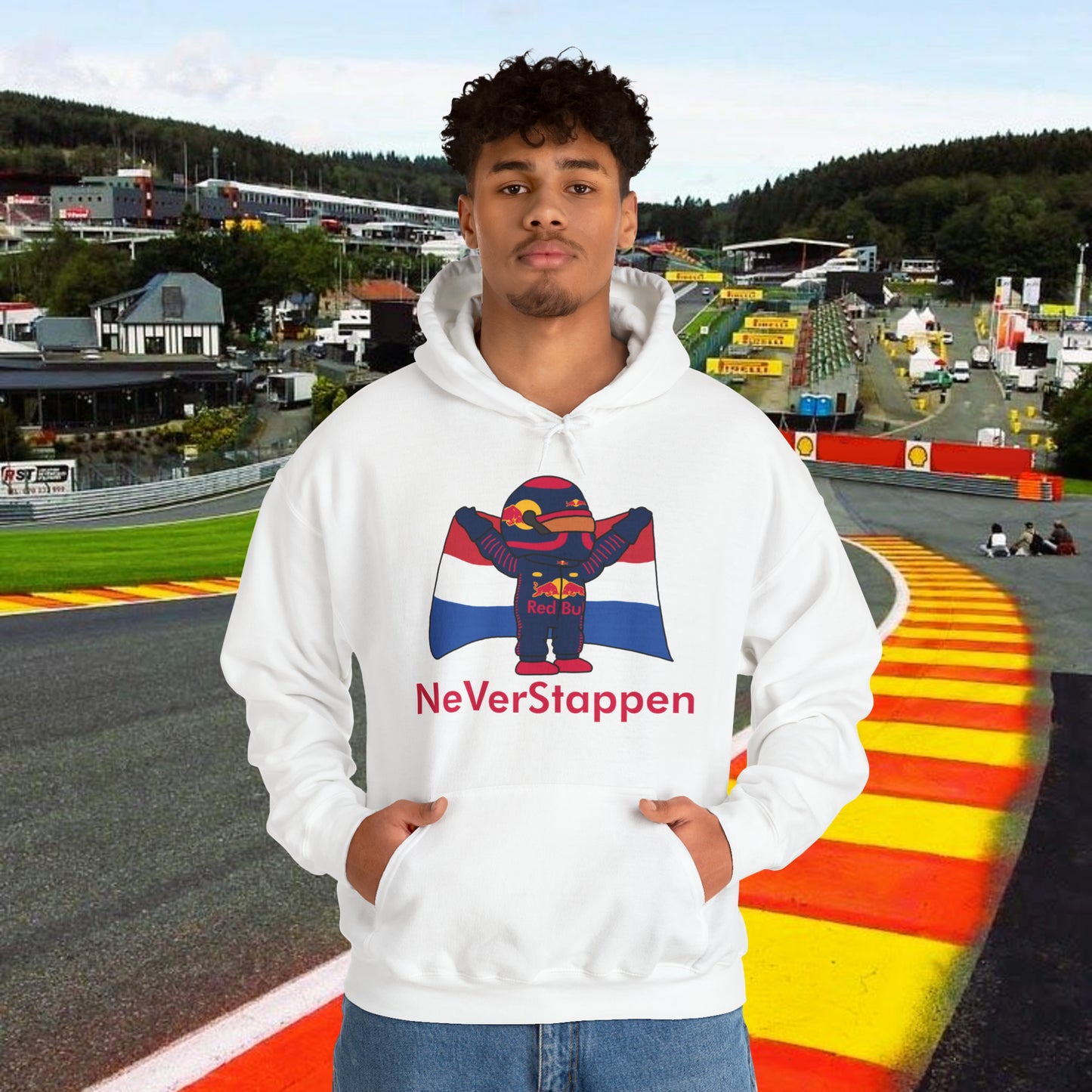Max Verstappen Hoodie Verstappen Hoody Red Bull Hoodie F1 Pullover Formula 1 Jumper F1 Gift Formula 1 Gift Red Bull Fan Gift Racing Fan Gift White Hoodies F1 Max Verstappen Red Bull Printify
