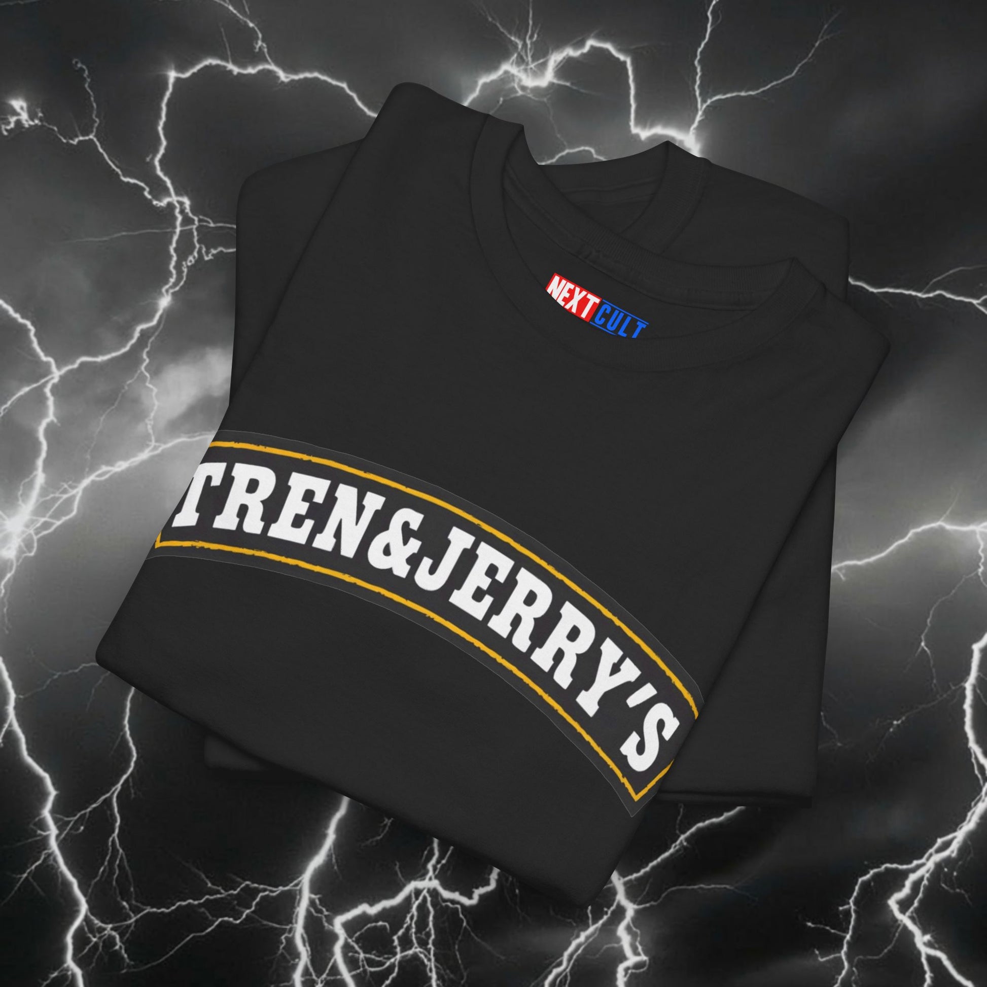 Tren & Jerry's Gym Funny Meme T-Shirt - Not Natty Workout Tee for Lifters, Bodybuilding Pump Cover & Fitness Gains Tshirt T-shirts Bodybuilding Bulking Fast Food Fitness Gym Natty Pump Cover Steroids Workout Printify