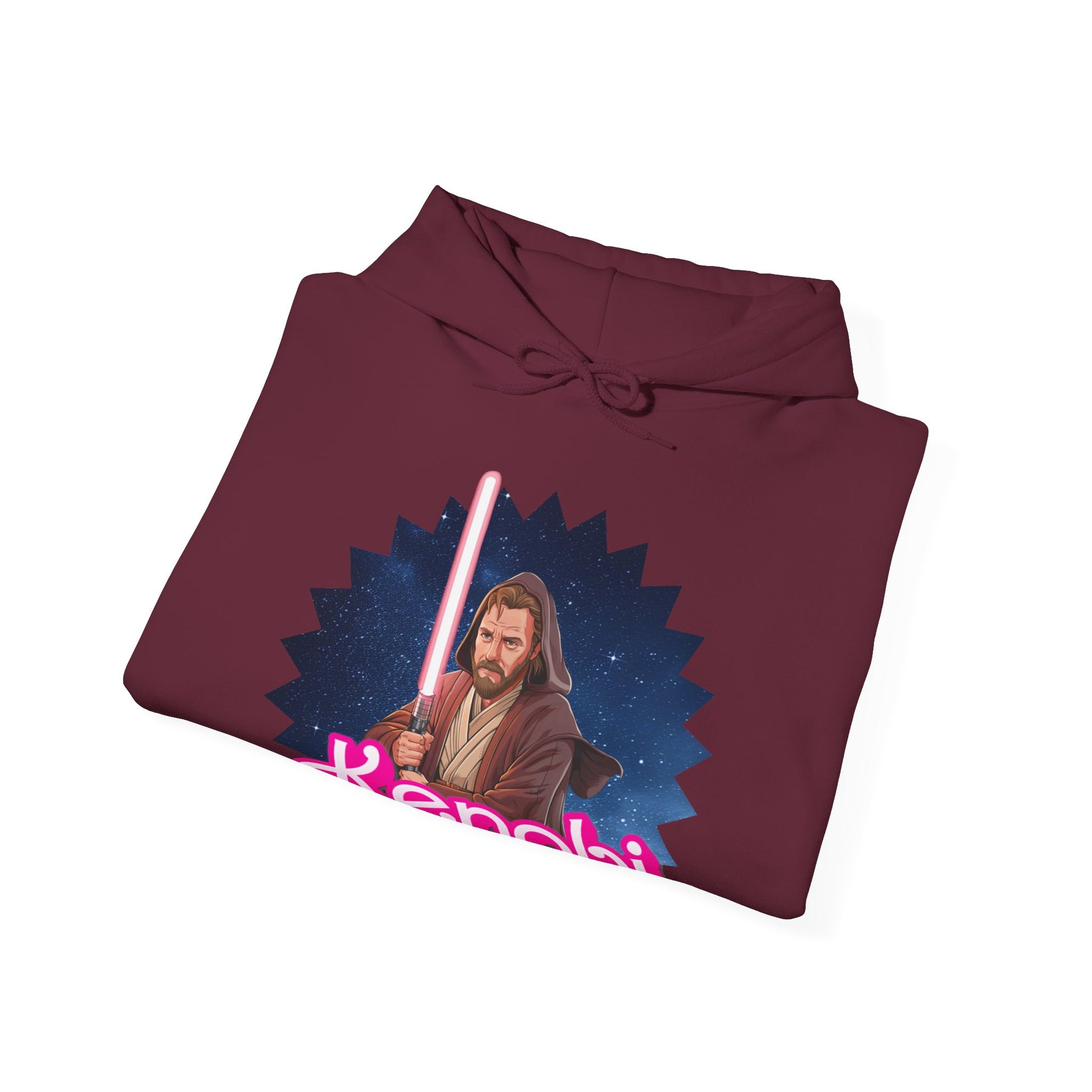 Obi-Wan Kenobi Ken Barbie Movie Star Wars Unisex Heavy Blend Hooded Sweatshirt Hoodies Barbie Ken Movies Star Wars Printify