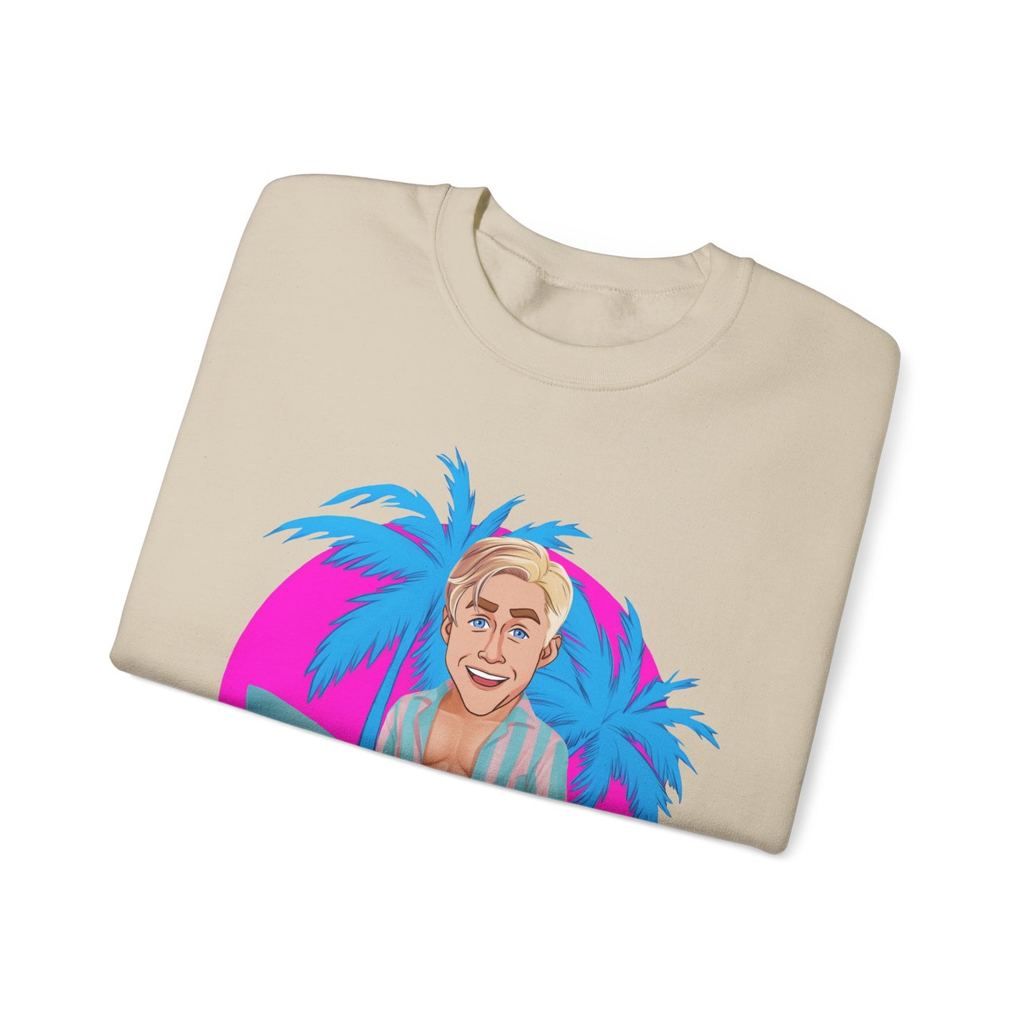 My Job Is Beach Sweatshirt Ken Sweater Barbie Shirt Surfing Jumper Surf Pullover Summer Jumper Vacation Sweater Surfing Gift for Surfer Sweatshirts Barbie Celebrities Ken Movies Ryan Gosling Printify
