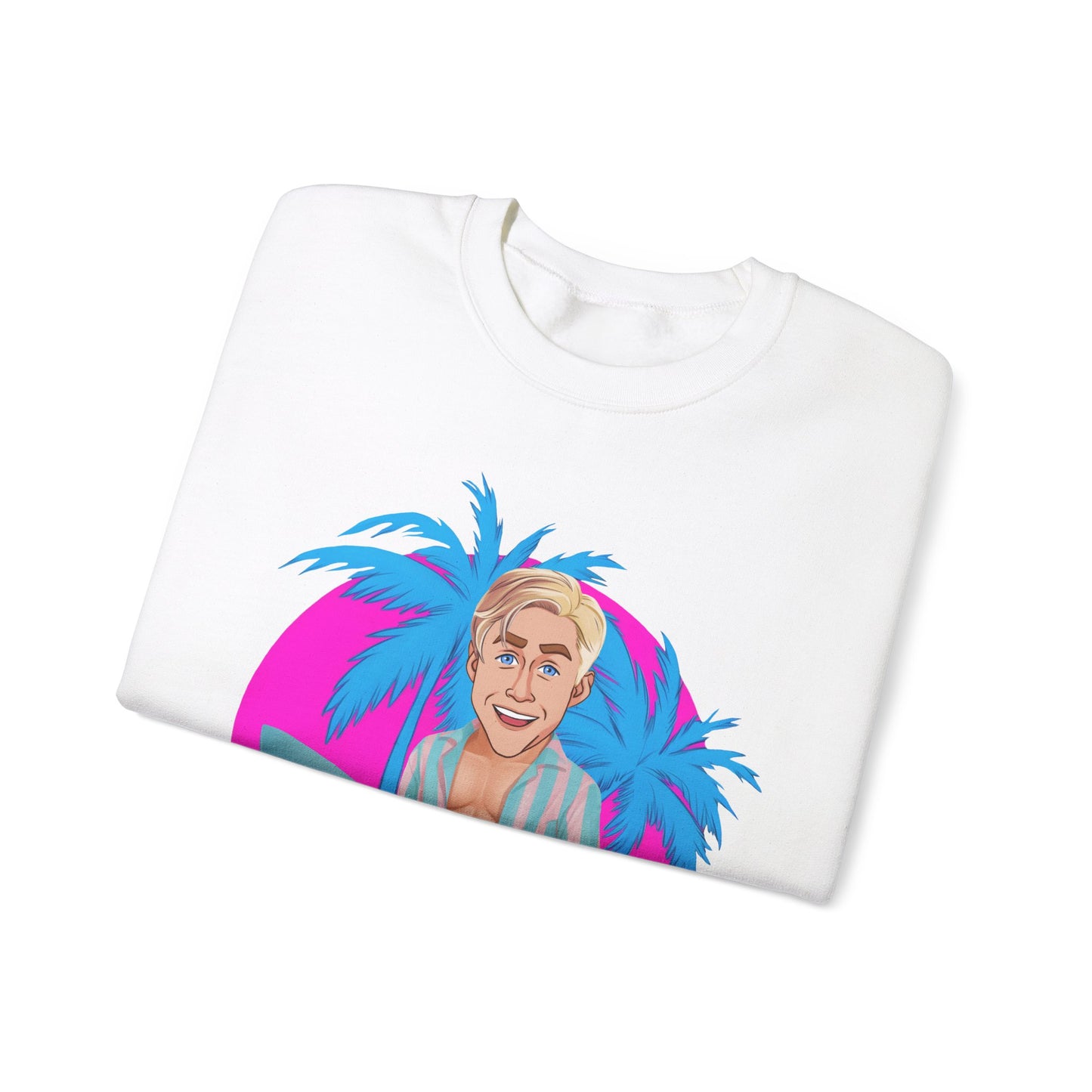 My Job Is Beach Sweatshirt Ken Sweater Barbie Shirt Surfing Jumper Surf Pullover Summer Jumper Vacation Sweater Surfing Gift for Surfer Sweatshirts Barbie Celebrities Ken Movies Ryan Gosling Printify