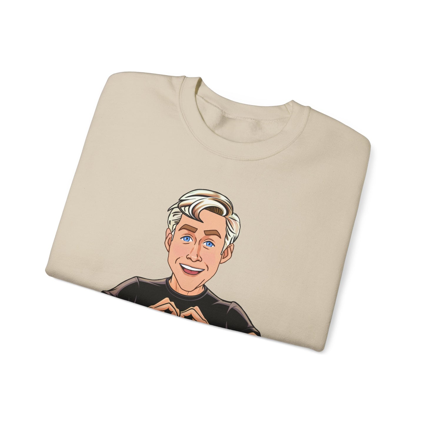 I am Kenough Ryan Gosling Ken Barbie Movie Unisex Heavy Blend Crewneck Sweatshirt Sweatshirts Barbie Celebrities Ken Movies Ryan Gosling Printify