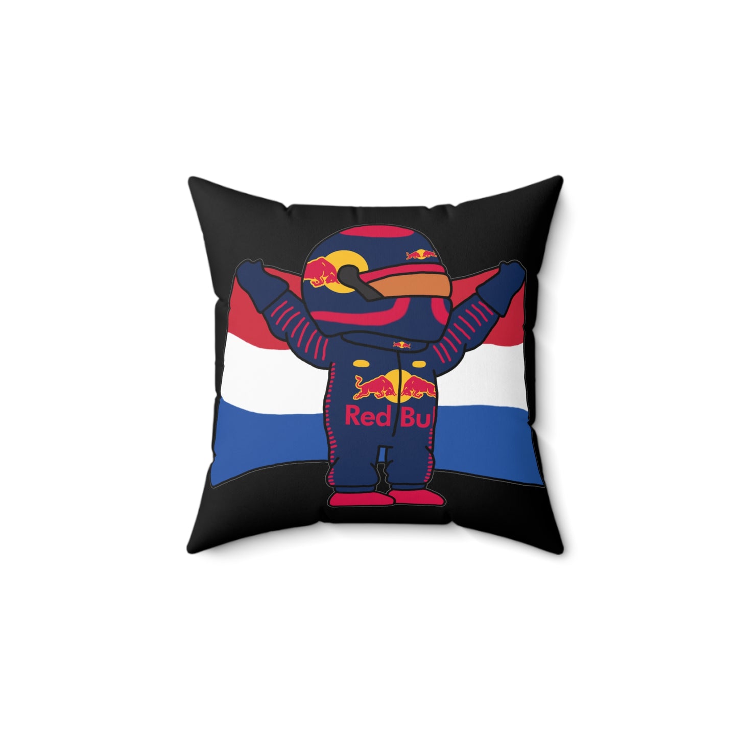NeVerStappen Red Bull Formula 1 F1 Max Verstappen Pillow 14" × 14" Pillows F1 Max Verstappen Red Bull Printify
