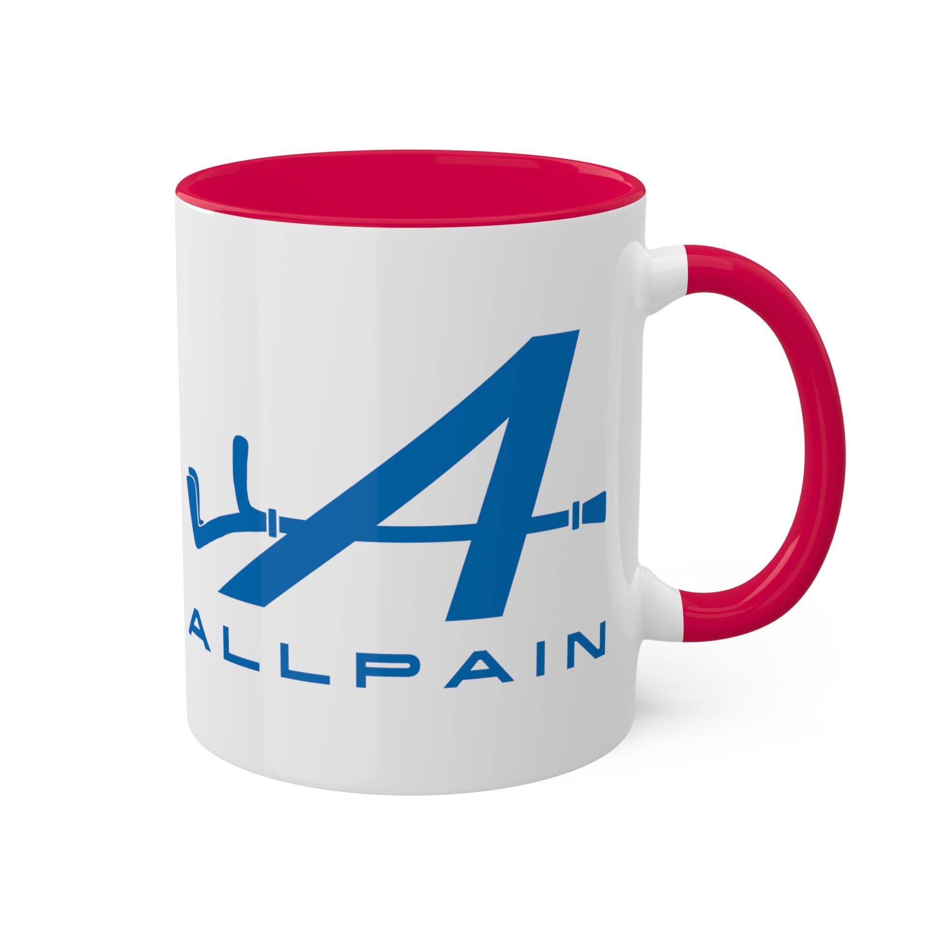 Allpain Alpine F1 Formula 1 Pierre Gasly Esteban Ocon Colorful Mug, 11oz Mugs Alpine F1 Printify