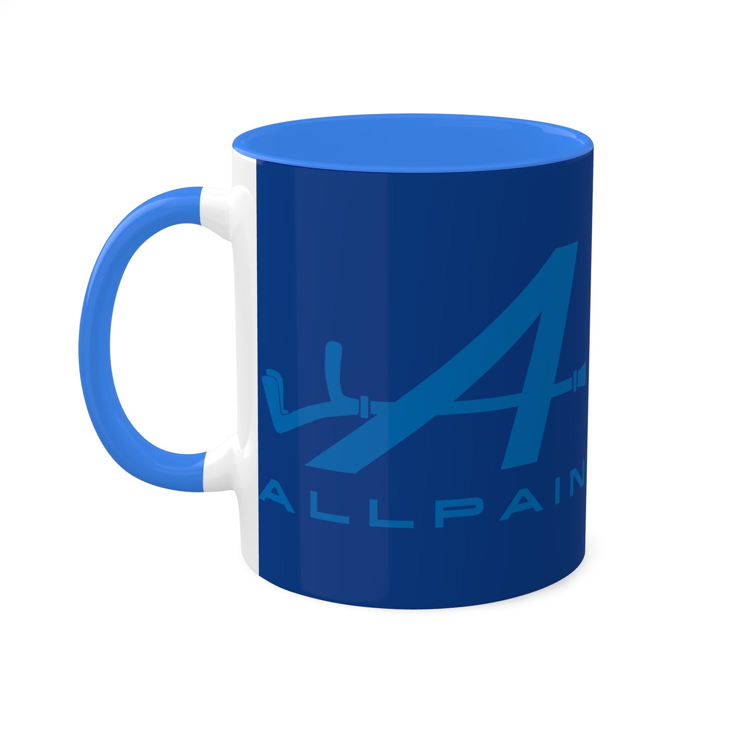 Allpain Alpine F1 Formula 1 Pierre Gasly Esteban Ocon Colorful Mug, 11oz Mugs Alpine F1 Printify