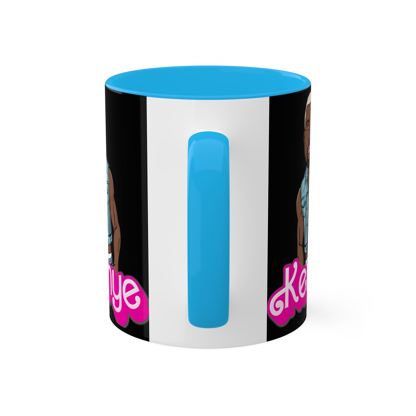 Kenye Barbie Ken Ryan Gosling Kanye West Colorful Mug Mugs Barbie Kanye West Ken Movies Music Printify