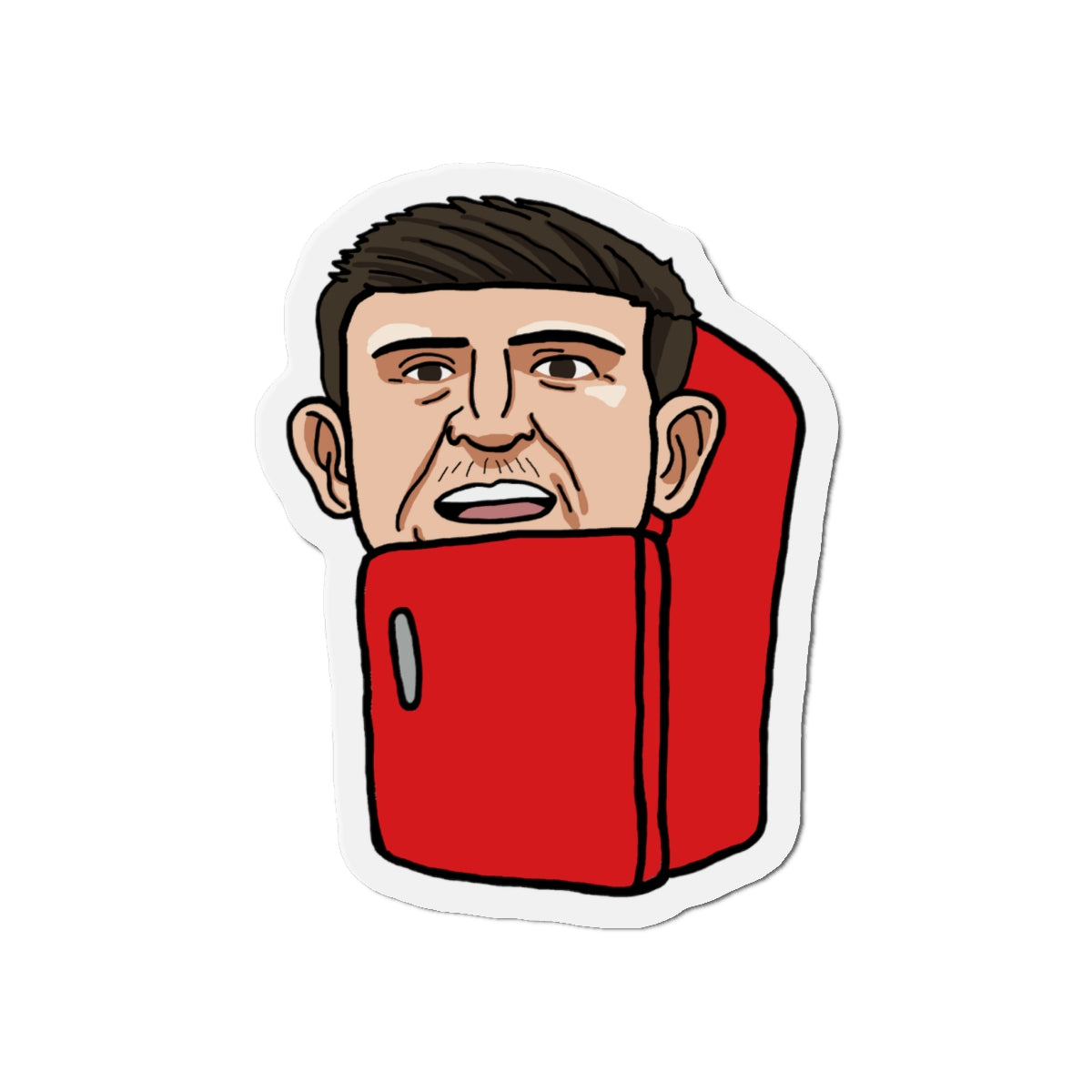 Harry Maguire The Fridge Manchester United Magnets Magnets Football Harry Maguire Manchester United The Fridge Printify