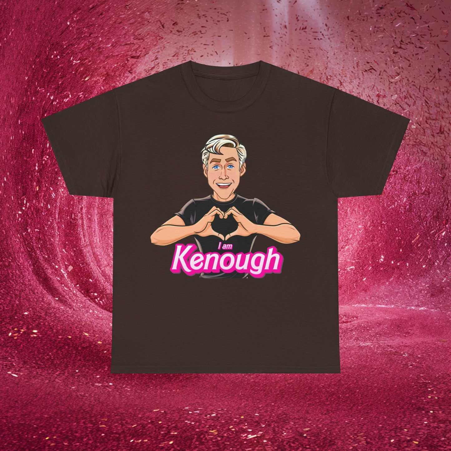 I am Kenough Tshirt Ken T-shirt Ryan Gosling Shirt Barbie T shirt Ken Gift Barbie Gift I'm Kenough Shirt I am Enough T-shirt Im Kenough Tee Dark Chocolate T-shirts Barbie Celebrities Ken Movies Ryan Gosling Printify