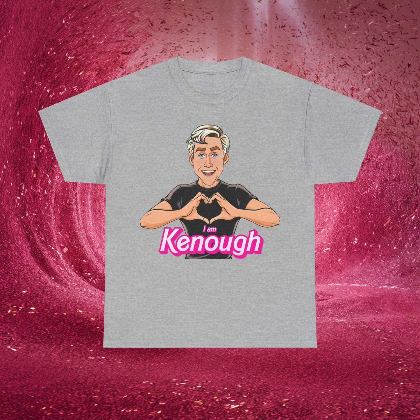 I am Kenough Tshirt Ken T-shirt Ryan Gosling Shirt Barbie T shirt Ken Gift Barbie Gift I'm Kenough Shirt I am Enough T-shirt Im Kenough Tee Sport Grey T-shirts Barbie Celebrities Ken Movies Ryan Gosling Printify