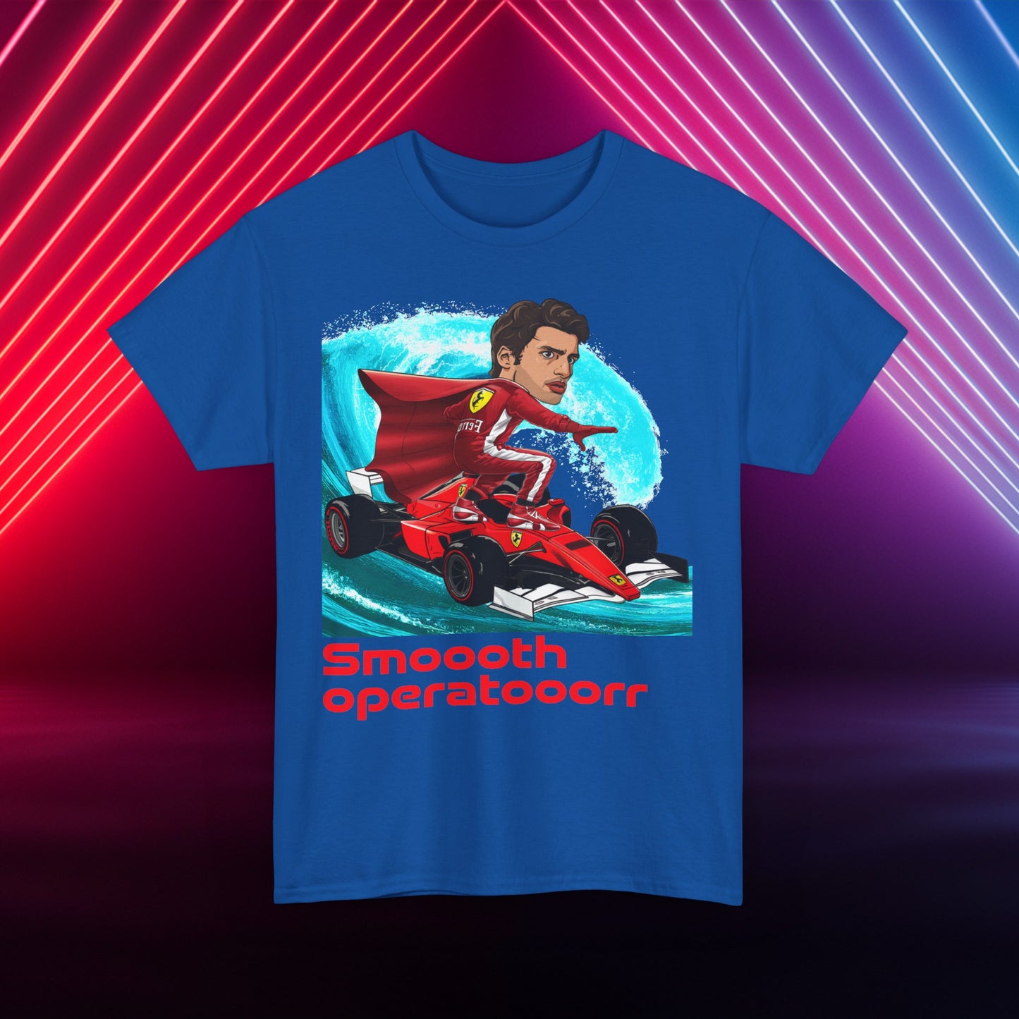 Carlos Sainz T-shirt Carlos Sainz Shirt Smooth Operator Shirt Ferrari T shirt Formula 1 Tee F1 Tshirt Ferrari Gift Ferrari Fan Shirt F1 Gift Royal T-shirts Carlos Sainz F1 Ferrari Printify