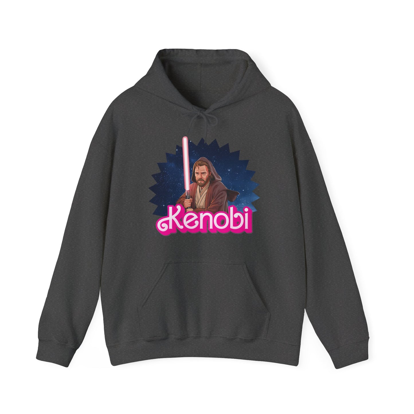 Obi-Wan Kenobi Ken Barbie Movie Star Wars Unisex Heavy Blend Hooded Sweatshirt Hoodies Barbie Ken Movies Star Wars Printify
