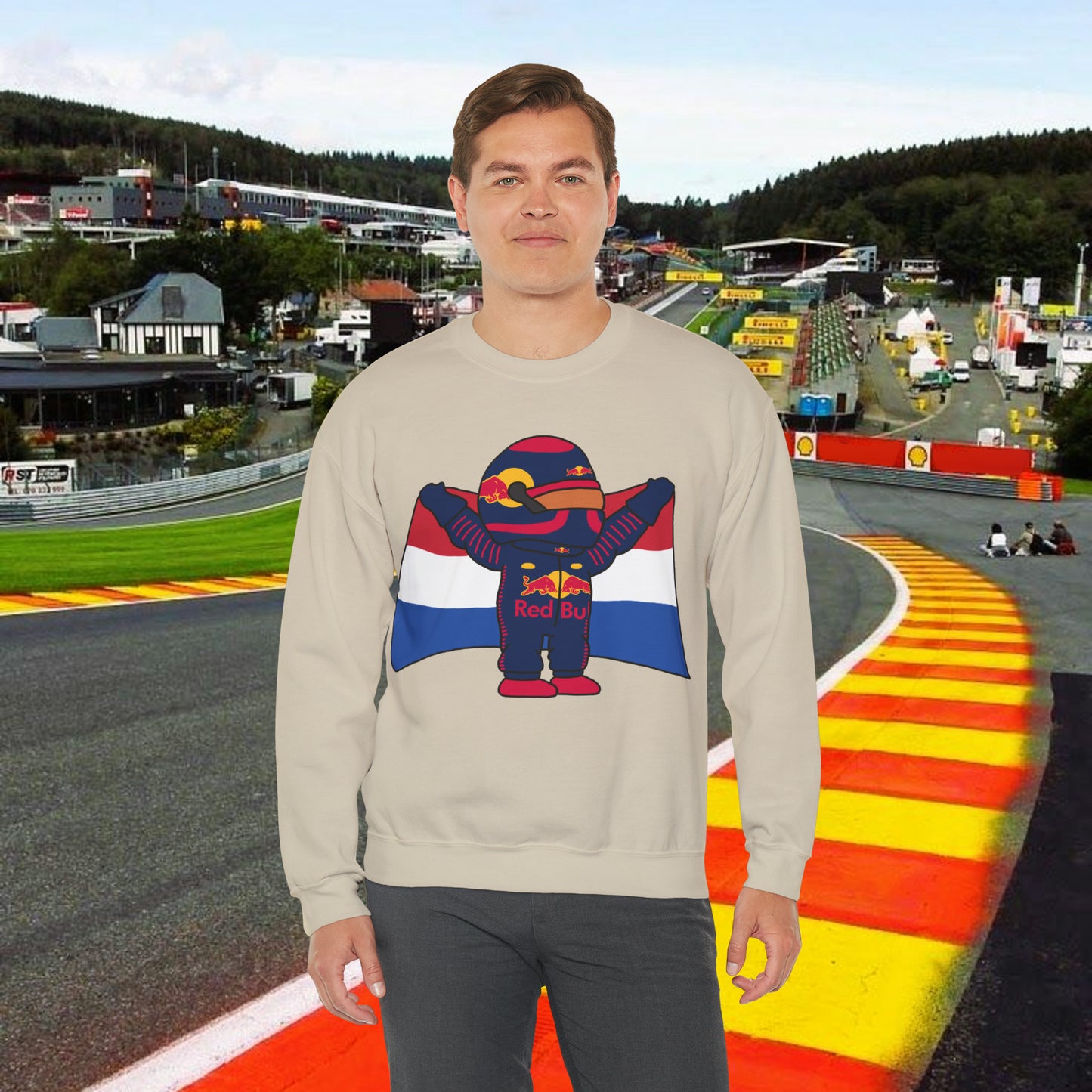 Max Verstappen Jumper Verstappen Sweatshirt Red Bull Sweater F1 Jumper Formula 1 Sweatshirt F1 Gift Formula 1 Gift Red Bull Fan Gift Racing Sand Sweatshirts F1 Max Verstappen Red Bull Printify