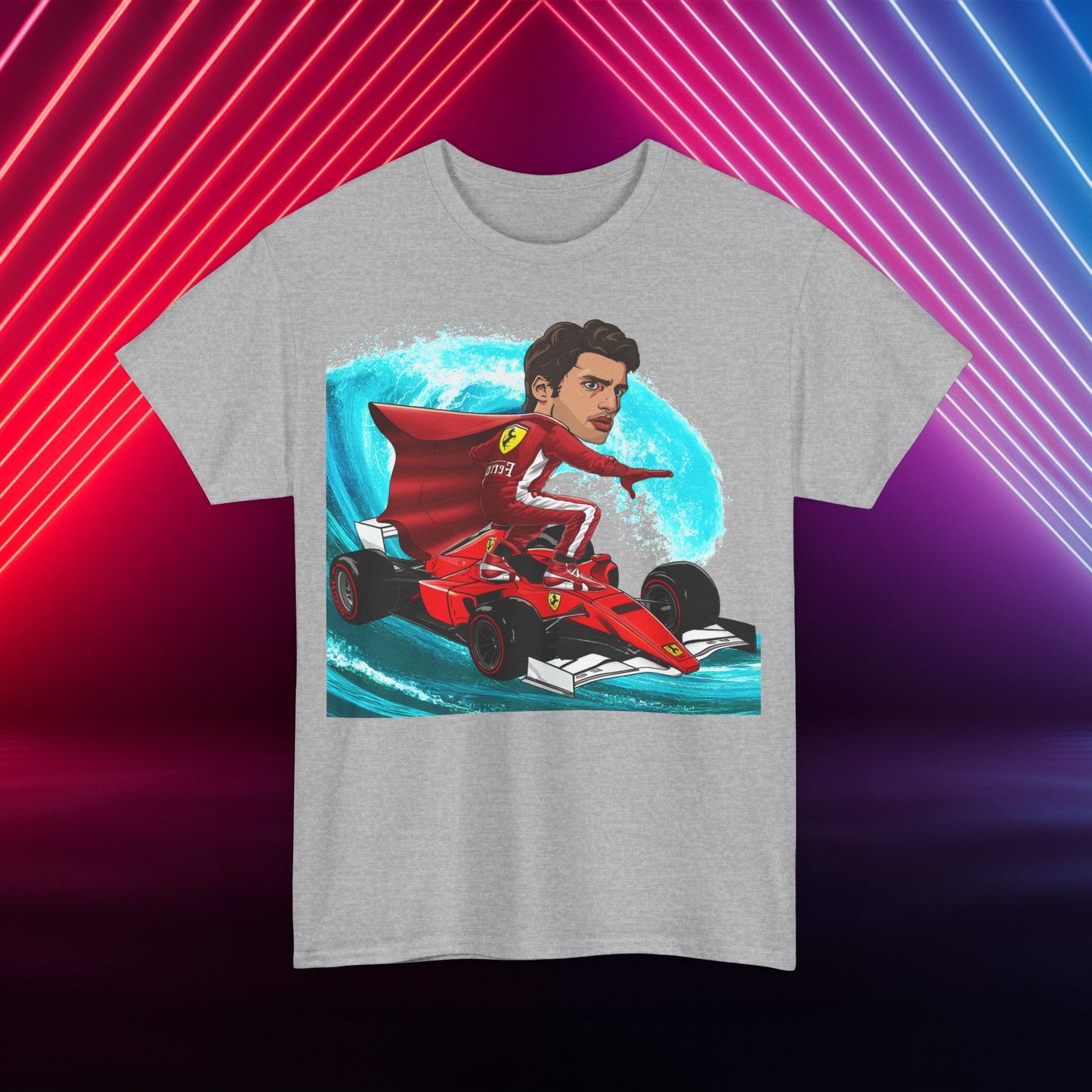 Carlos Sainz T-shirt Carlos Sainz Shirt Smooth Operator Shirt Ferrari T shirt Formula 1 Tee F1 Tshirt Ferrari Gift Ferrari Fan Shirt F1 Gift Sport Grey T-shirts Carlos Sainz F1 Ferrari Printify