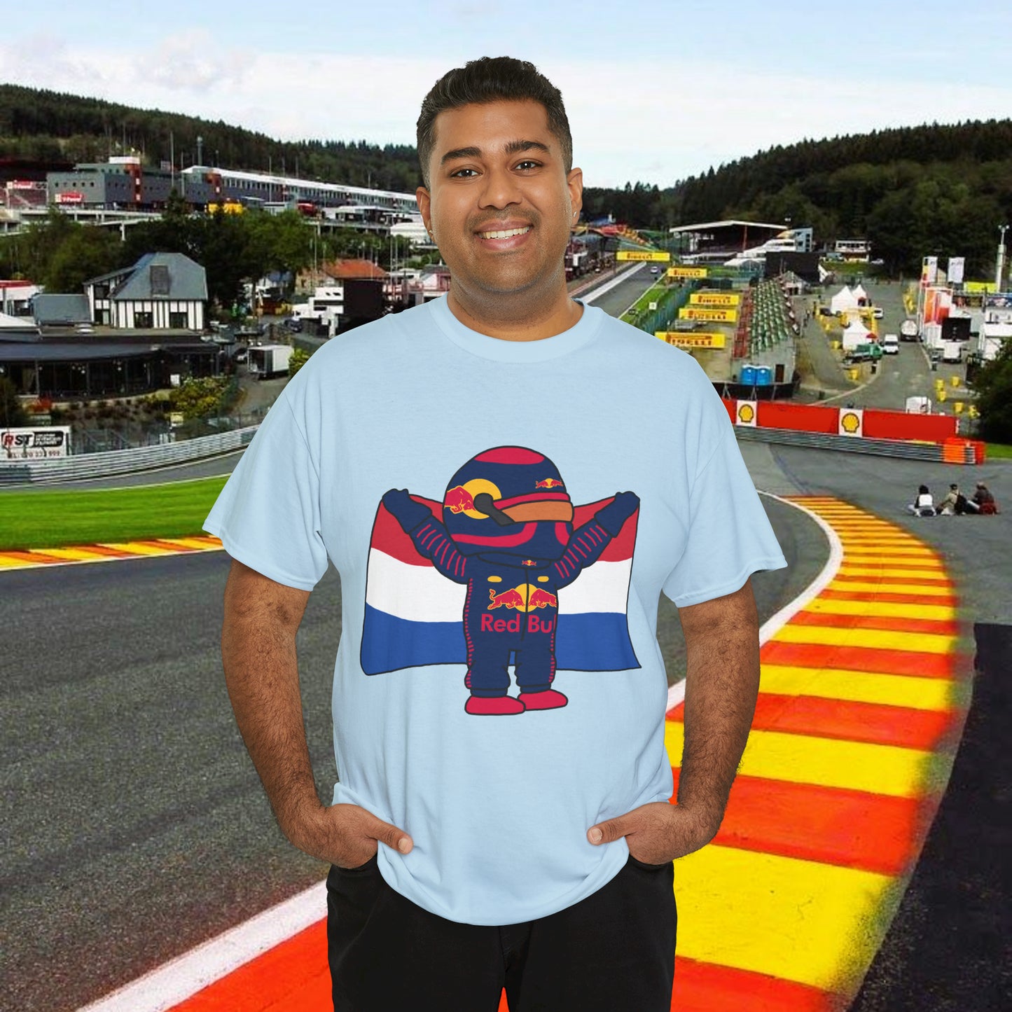 Max Verstappen Shirt Verstappen T-shirt Red Bull T shirt F1 tshirt Formula 1 tee F1 Gift Formula 1 Gift Red Bull Fan Gift Funny Racing Shirt Light Blue T-shirts F1 Max Verstappen Red Bull Printify