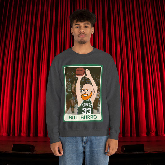 Bill Burr Sweatshirt Boston Celtics Sweater Larry Bird Jumper Monday Morning Podcast Merch Podcast Gift Celtics Fan Gift Basketball Fan Gift Dark Heather Sweatshirts Basketball Bill Burr Boston Celtics Monday Morning Podcast NBA Podcasts Stand-up Comedy Printify