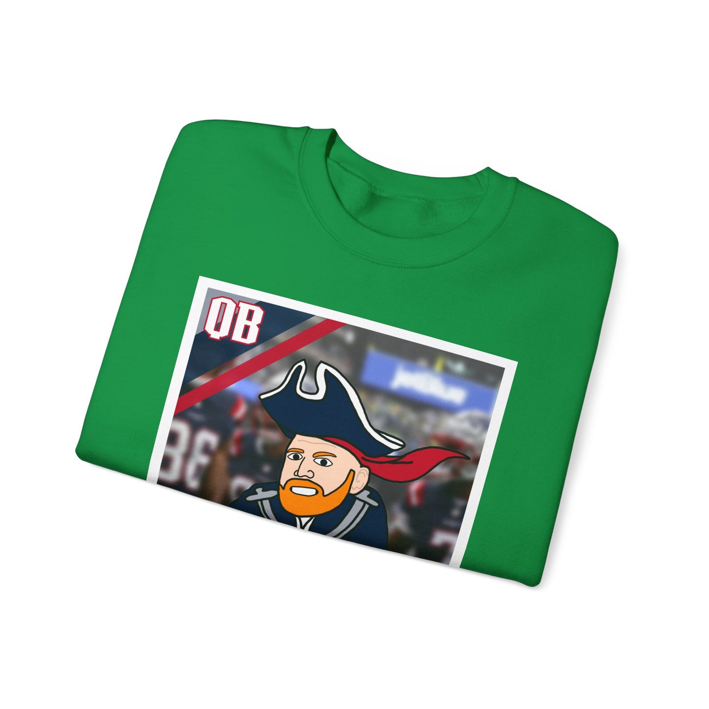 Bill Burrdy New England Patriots Tom Brady Bill Burr Unisex Heavy Blend Crewneck Sweatshirt Sweatshirts American Football Bill Burr Monday Morning Podcast New England Patriots NFL Podcasts Stand-up Comedy Printify