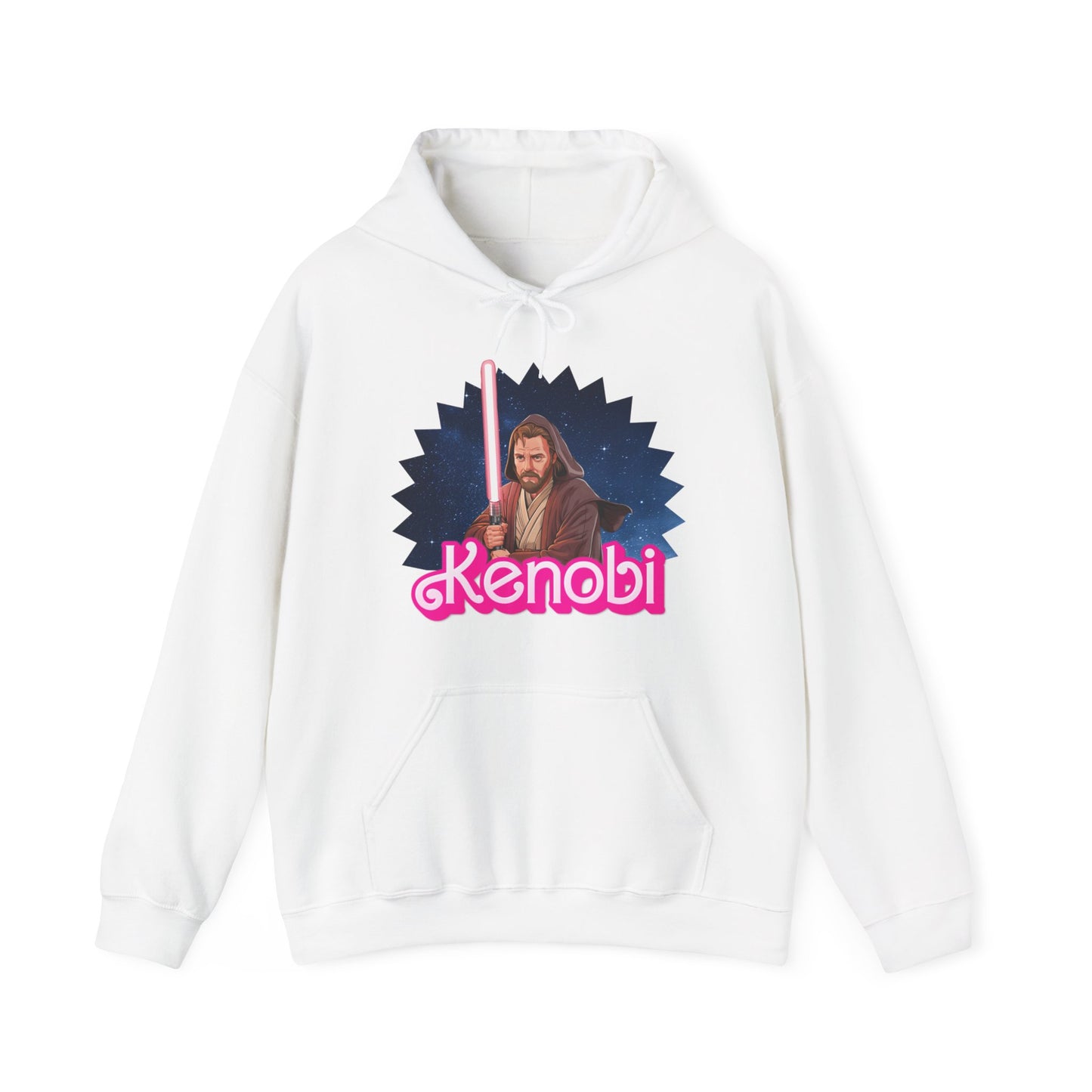 Obi-Wan Kenobi Ken Barbie Movie Star Wars Unisex Heavy Blend Hooded Sweatshirt Hoodies Barbie Ken Movies Star Wars Printify