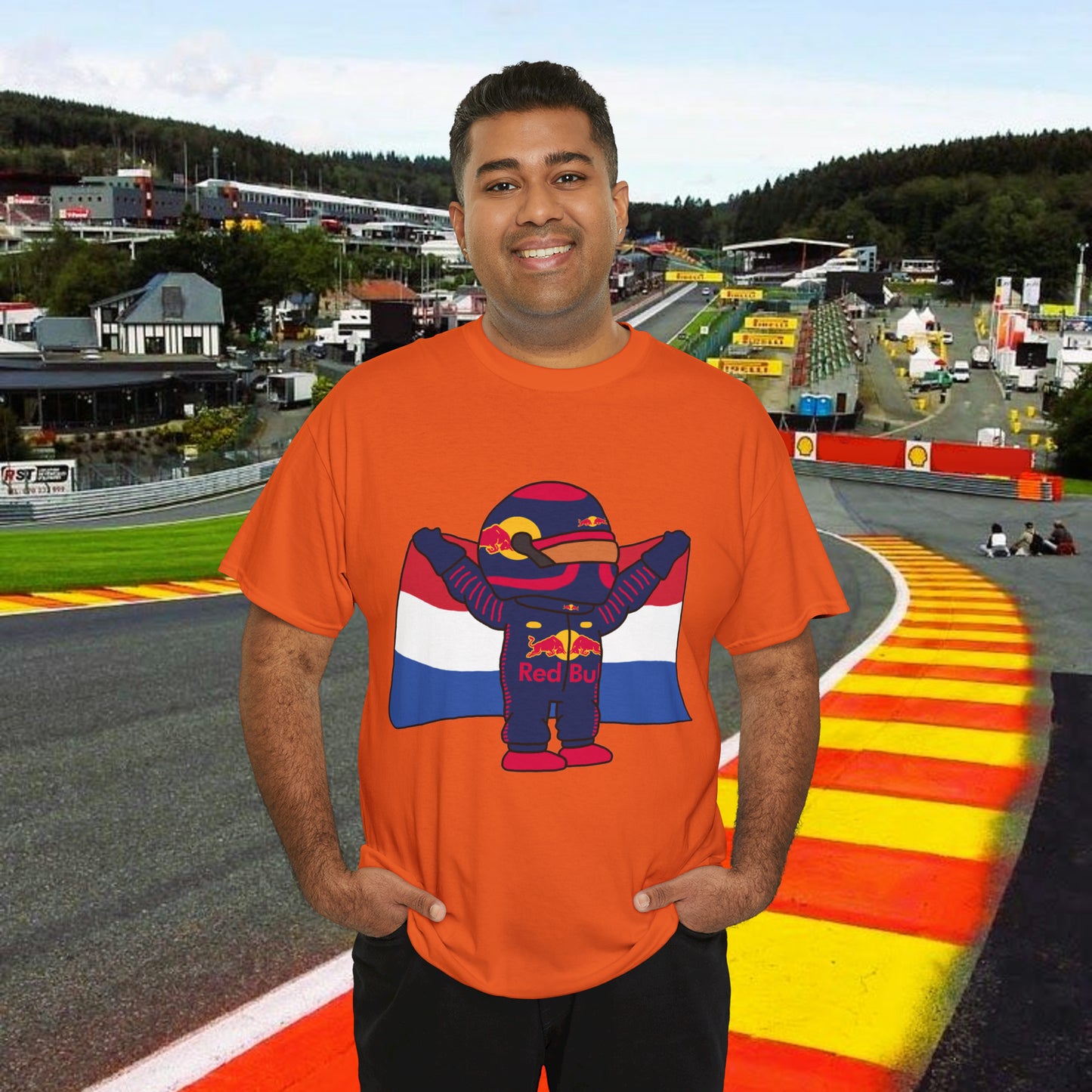 Max Verstappen Shirt Verstappen T-shirt Red Bull T shirt F1 tshirt Formula 1 tee F1 Gift Formula 1 Gift Red Bull Fan Gift Funny Racing Shirt Orange T-shirts F1 Max Verstappen Red Bull Printify