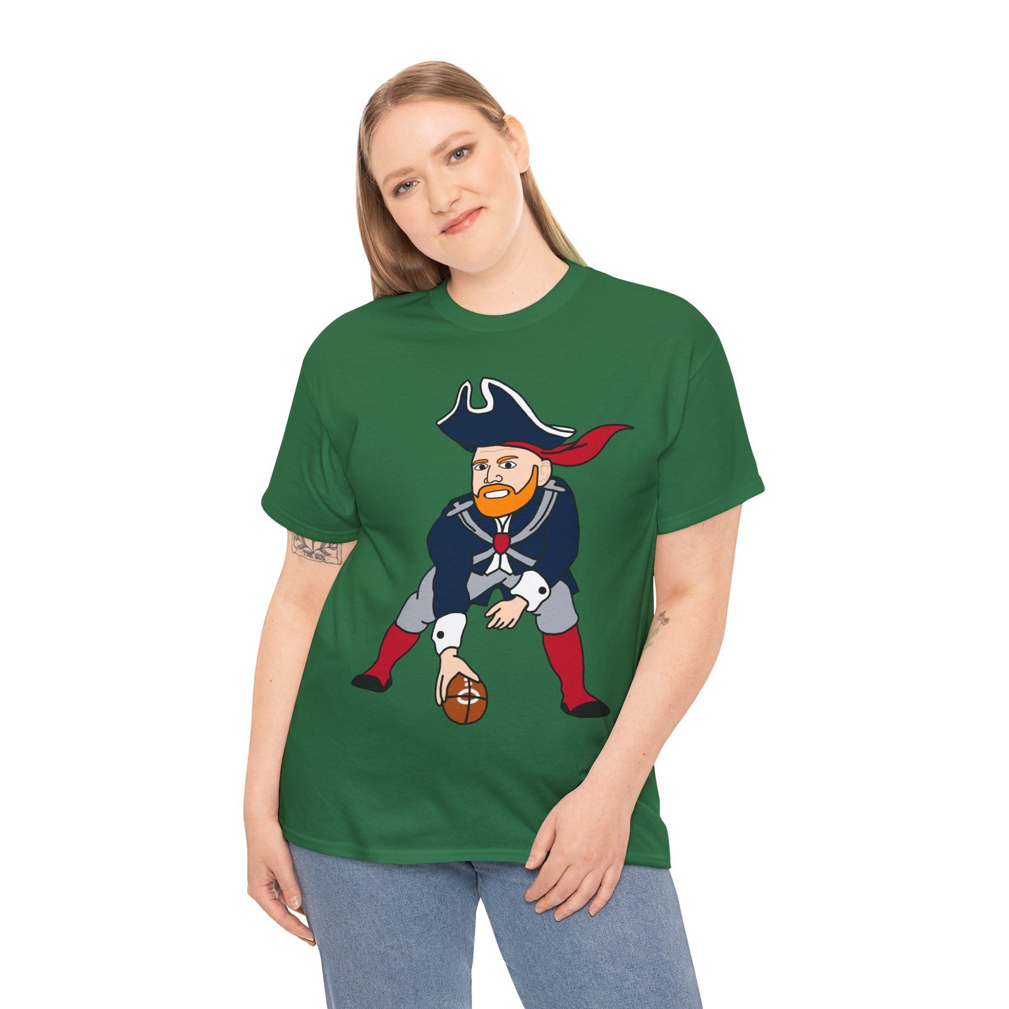 Bill Burrdy New England Patriots Tom Brady Bill Burr Unisex Heavy Cotton Tee T-shirts American Football Bill Burr Monday Morning Podcast New England Patriots NFL Podcasts Stand-up Comedy Printify