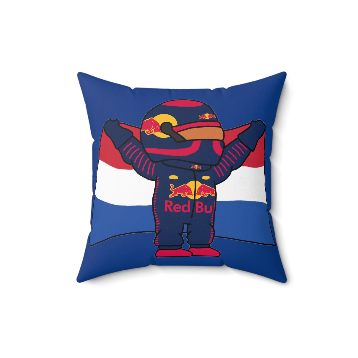 NeVerStappen Red Bull Formula 1 F1 Max Verstappen Pillow 16" × 16" Pillows F1 Max Verstappen Red Bull Printify