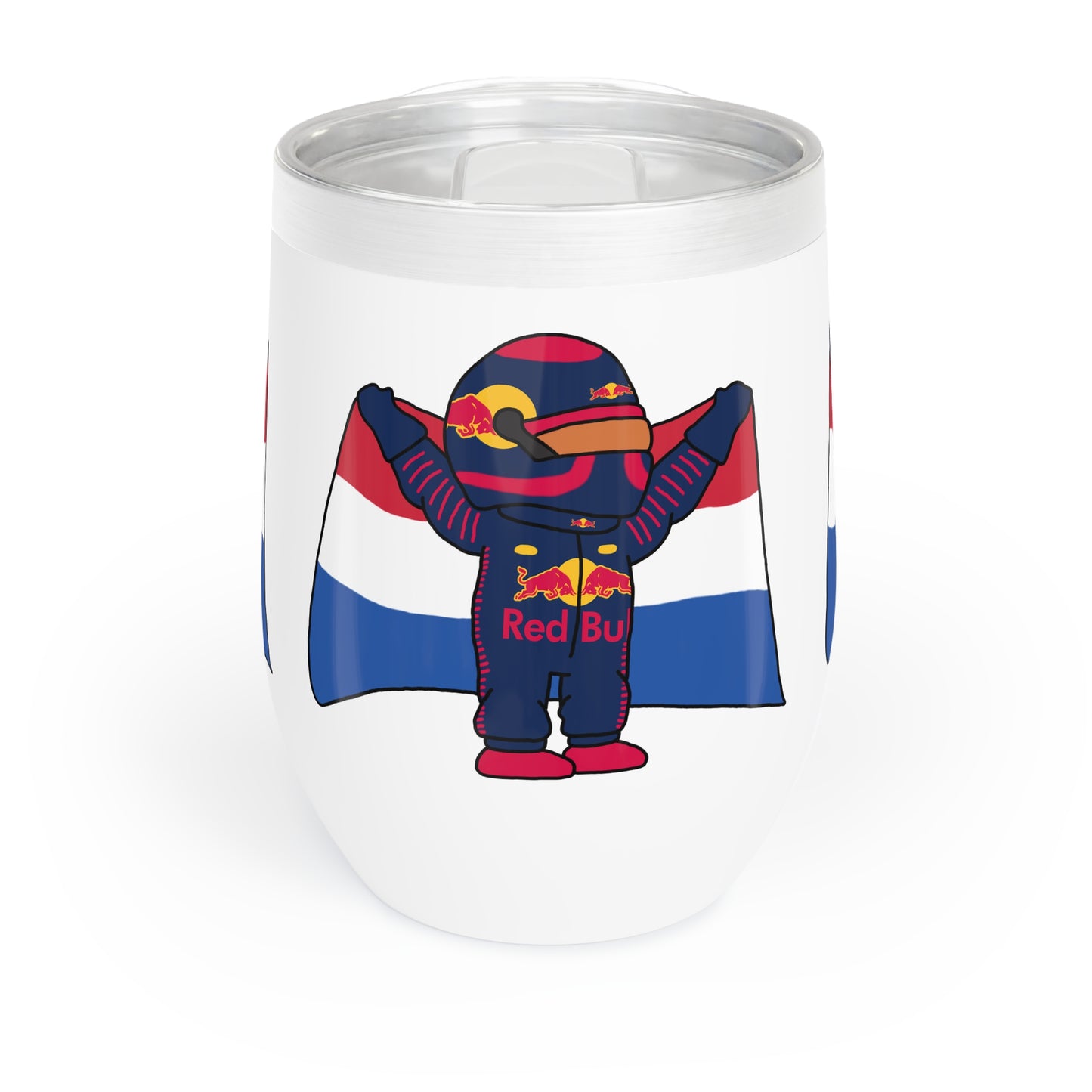 NeVerStappen Red Bull Formula 1 F1 Max Verstappen Wine Tumbler Tumblers F1 Max Verstappen Red Bull Printify